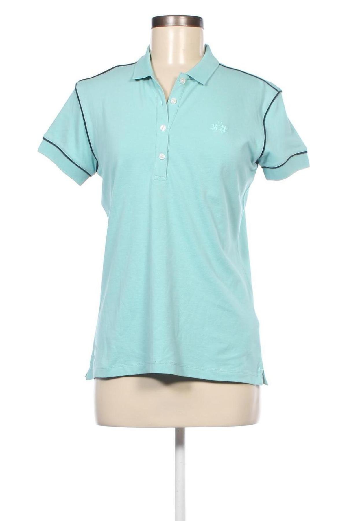 Γυναικείο t-shirt La Martina, Μέγεθος XXL, Χρώμα Μπλέ, Τιμή 26,99 €
