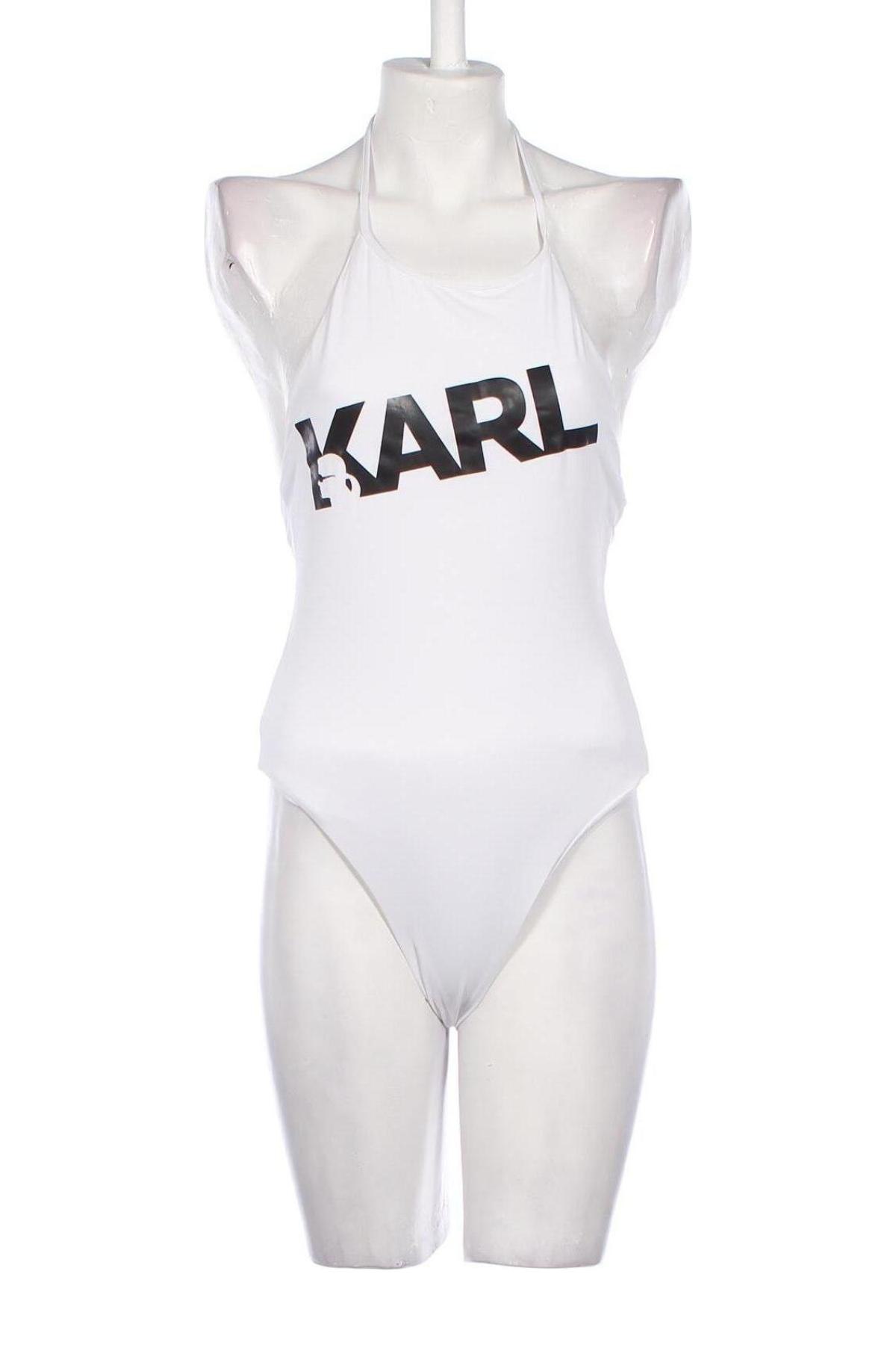 Női fürdőruha Karl Lagerfeld, Méret M, Szín Fehér, Ár 30 095 Ft