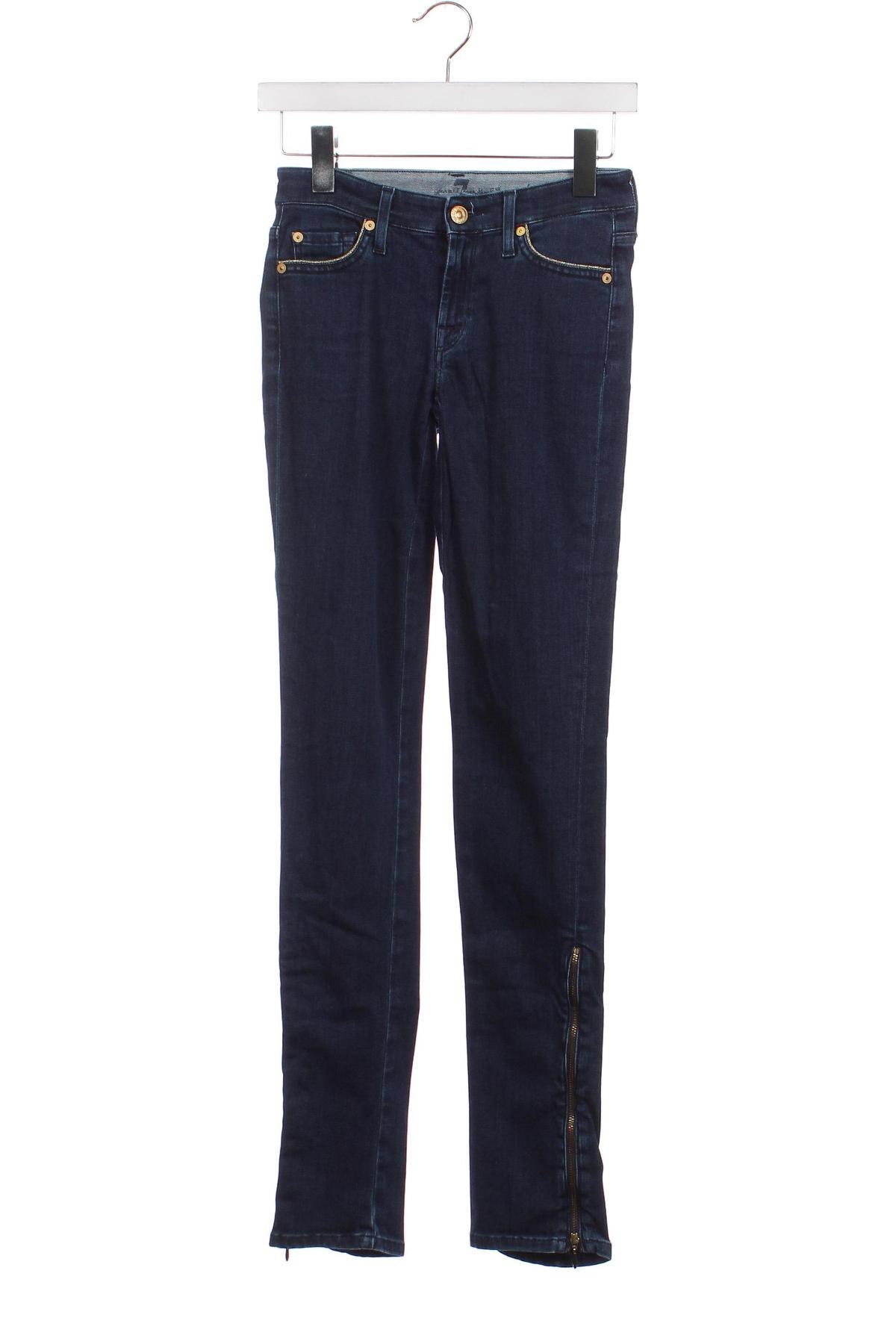 Damskie jeansy 7 For All Mankind, Rozmiar XXS, Kolor Niebieski, Cena 72,99 zł