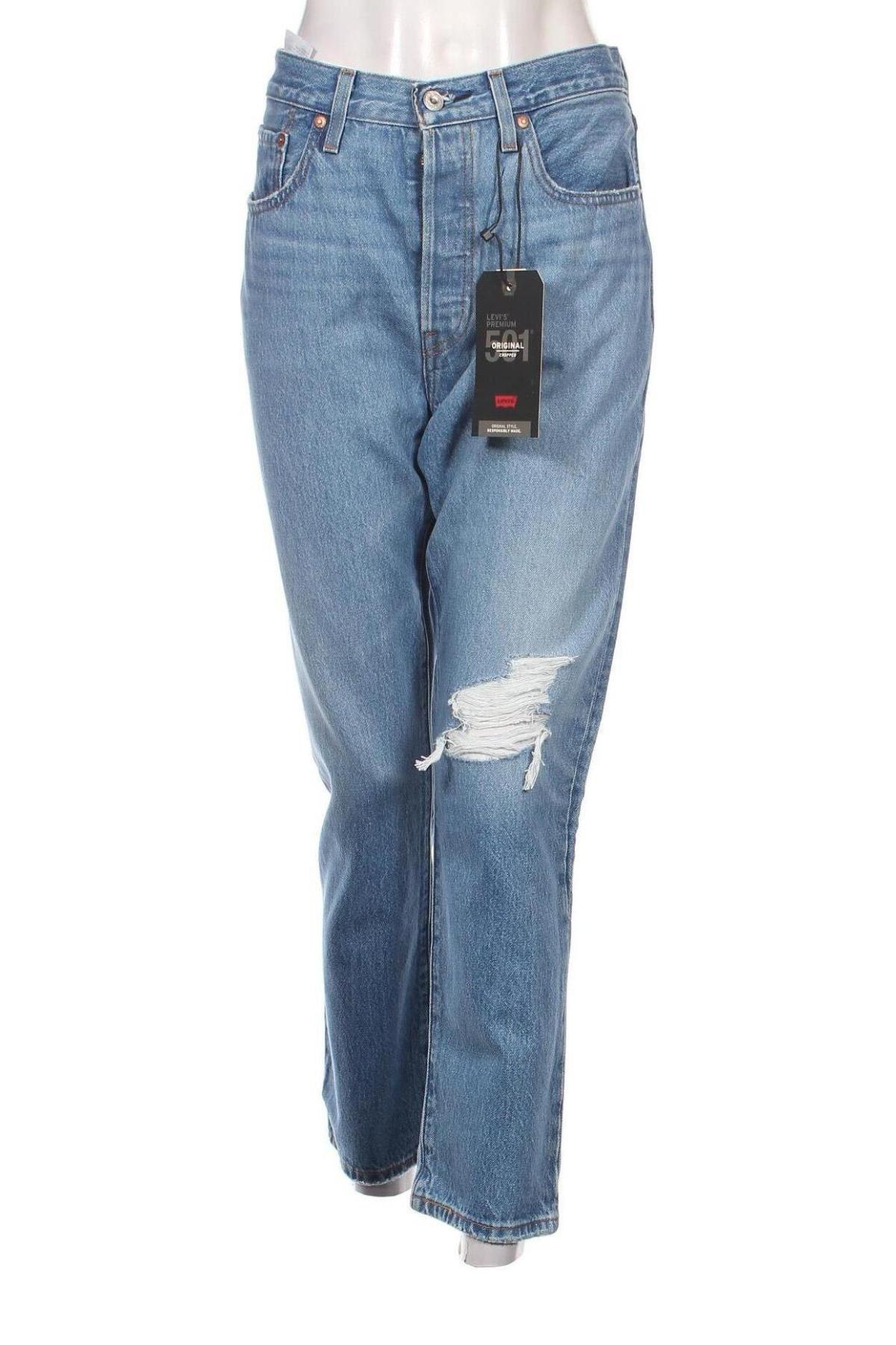 Blugi de femei Levi's, Mărime L, Culoare Albastru, Preț 529,61 Lei