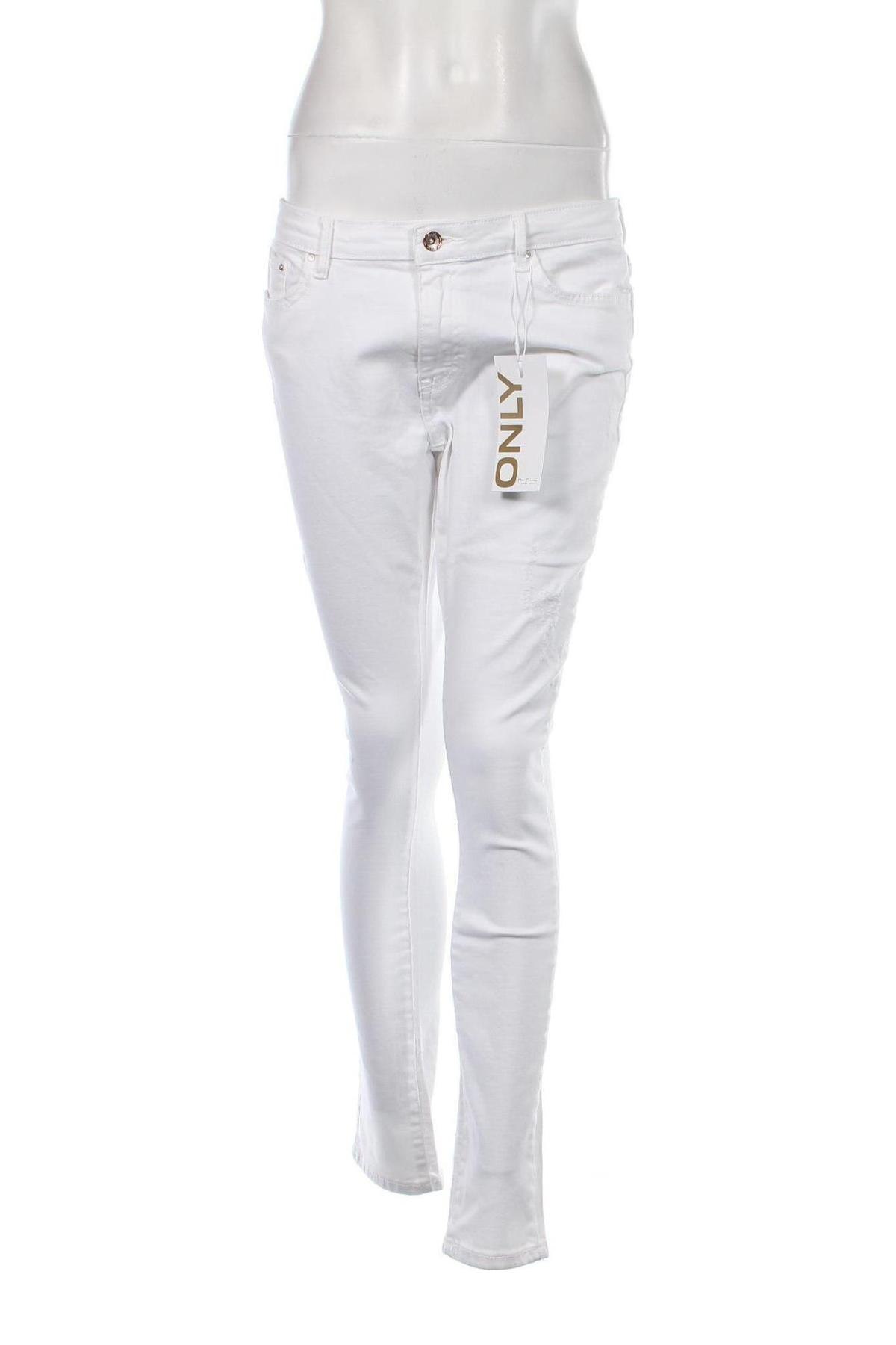Dámske džínsy  ONLY, Veľkosť L, Farba Biela, Cena  9,11 €