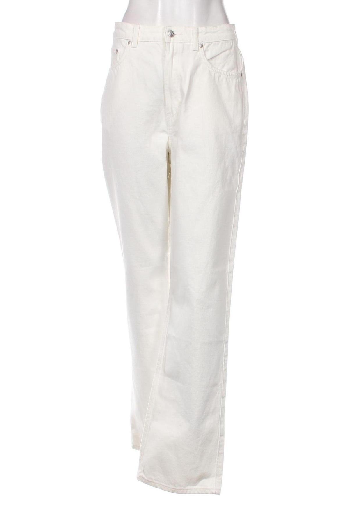 Damen Jeans Weekday, Größe L, Farbe Weiß, Preis € 12,26