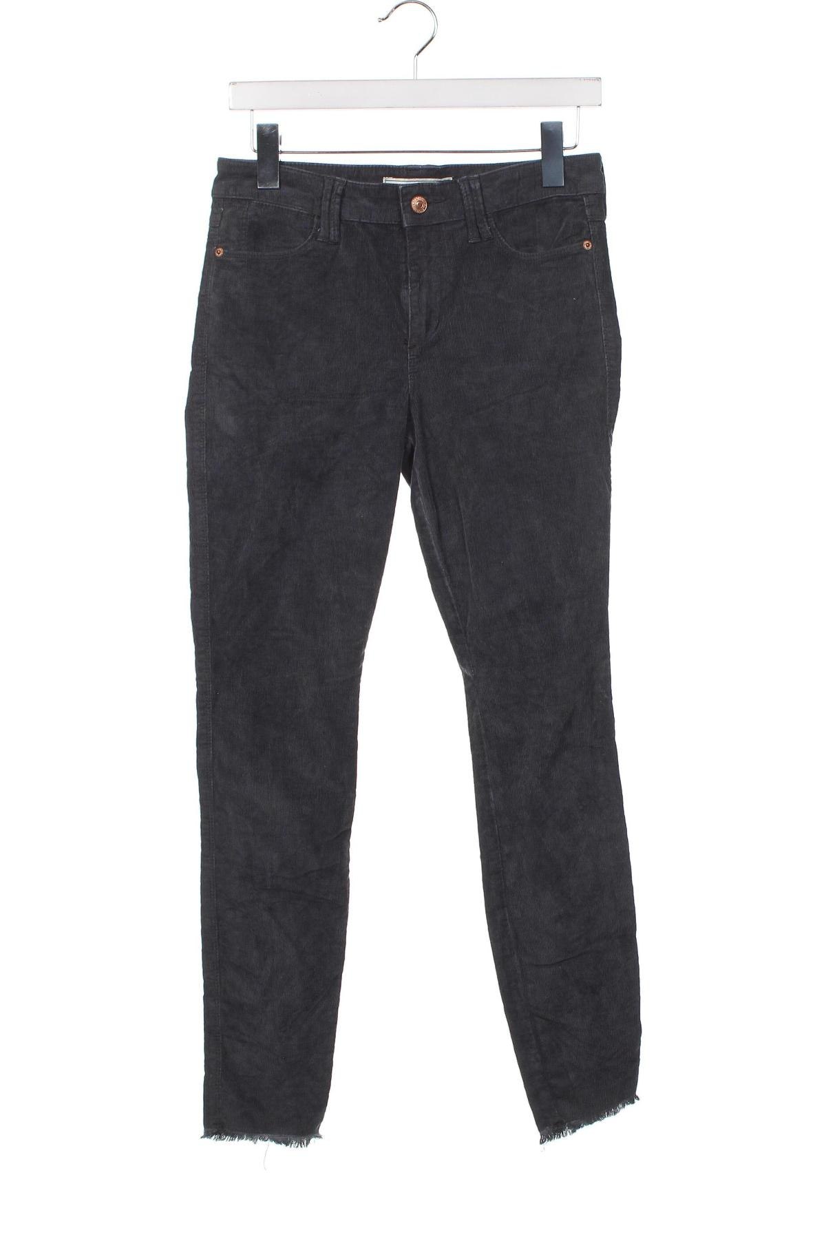 Pantaloni de velvet de femei Abercrombie & Fitch, Mărime S, Culoare Albastru, Preț 22,57 Lei