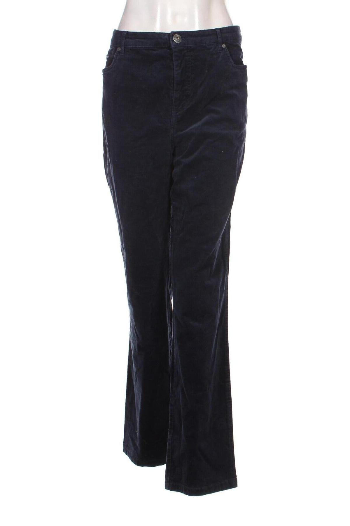 Pantaloni de velvet de femei Arizona, Mărime XL, Culoare Albastru, Preț 24,80 Lei