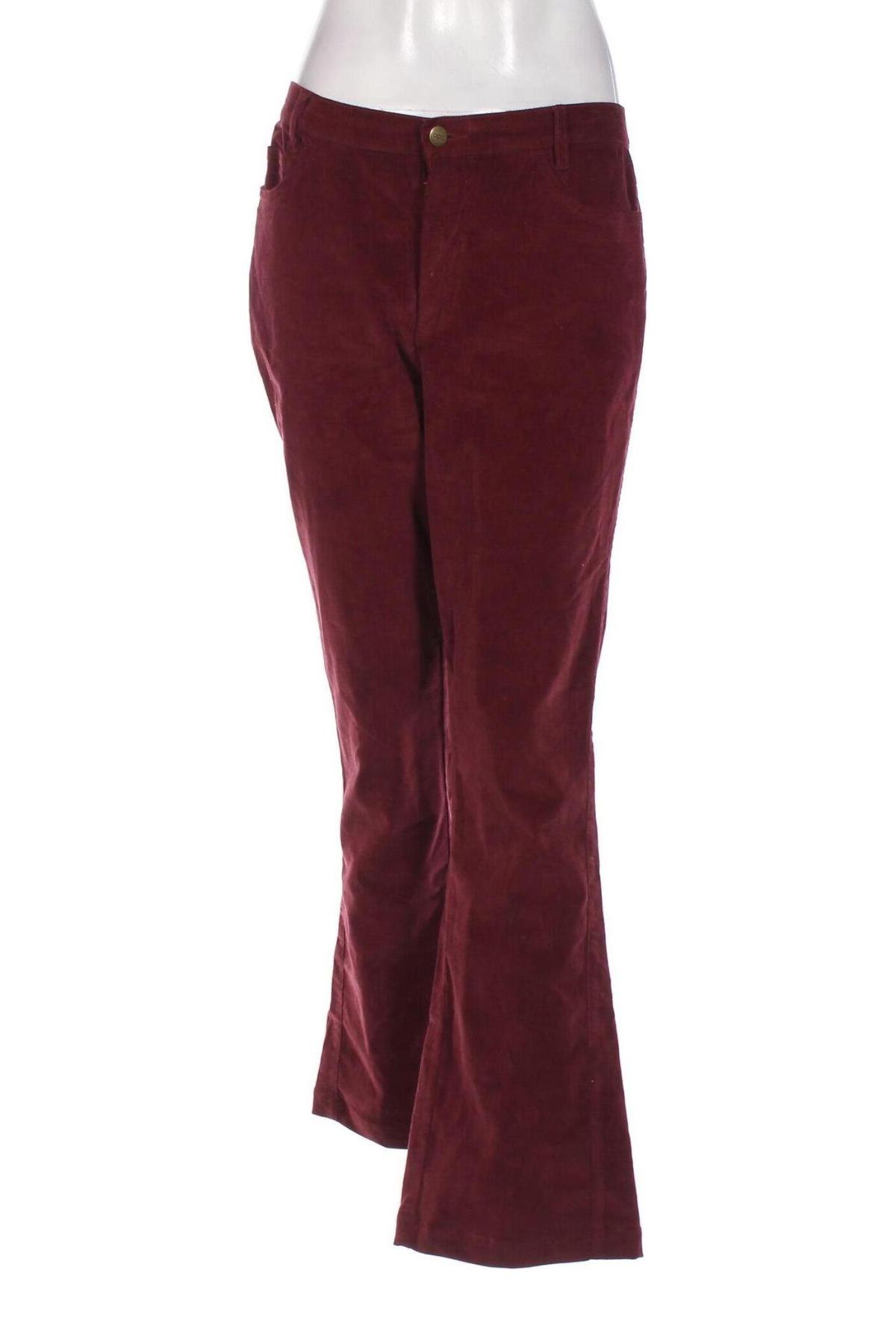 Pantaloni de velvet de femei Bpc Bonprix Collection, Mărime M, Culoare Roșu, Preț 20,99 Lei