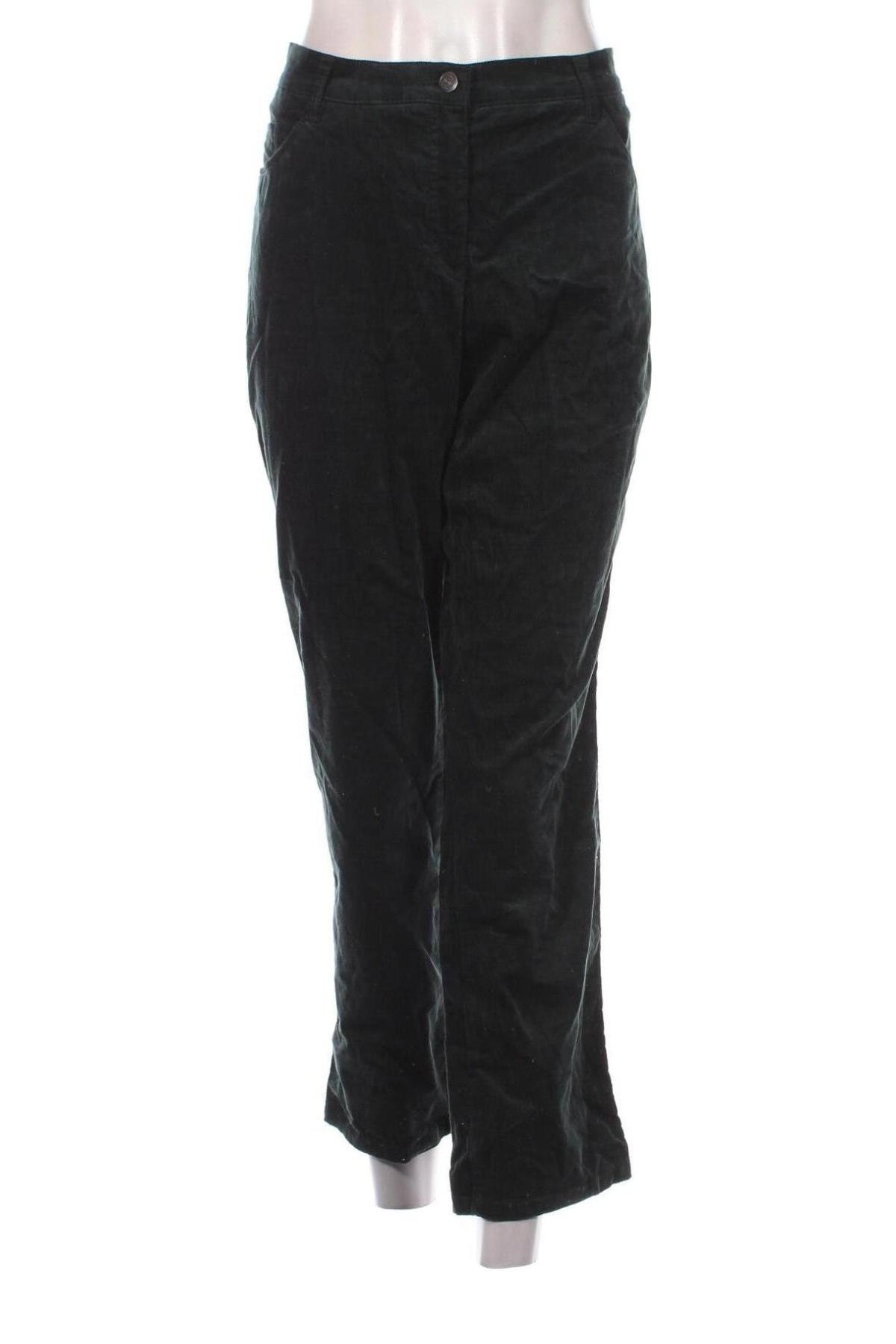 Pantaloni de velvet de femei Brax, Mărime XL, Culoare Verde, Preț 33,85 Lei