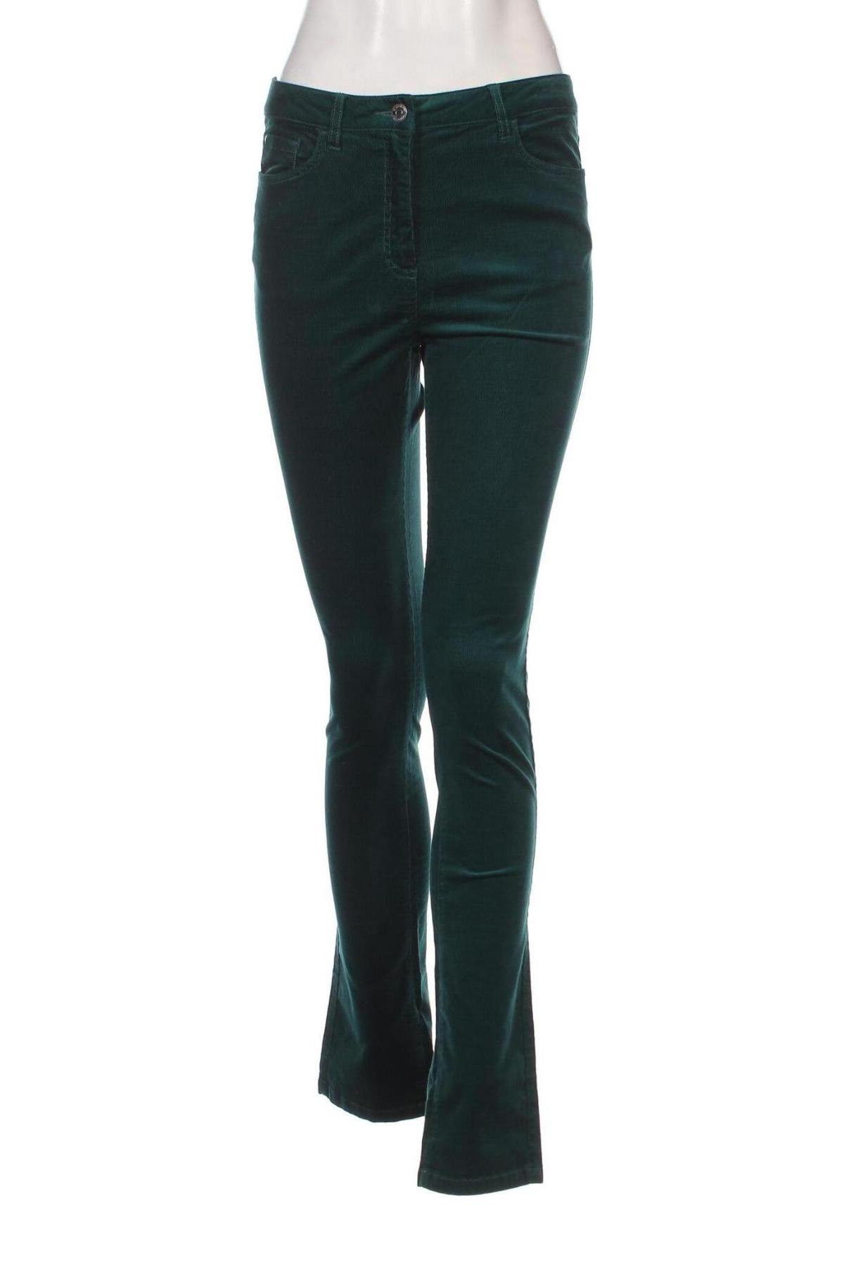Pantaloni de velvet de femei Burton of London, Mărime S, Culoare Verde, Preț 40,07 Lei