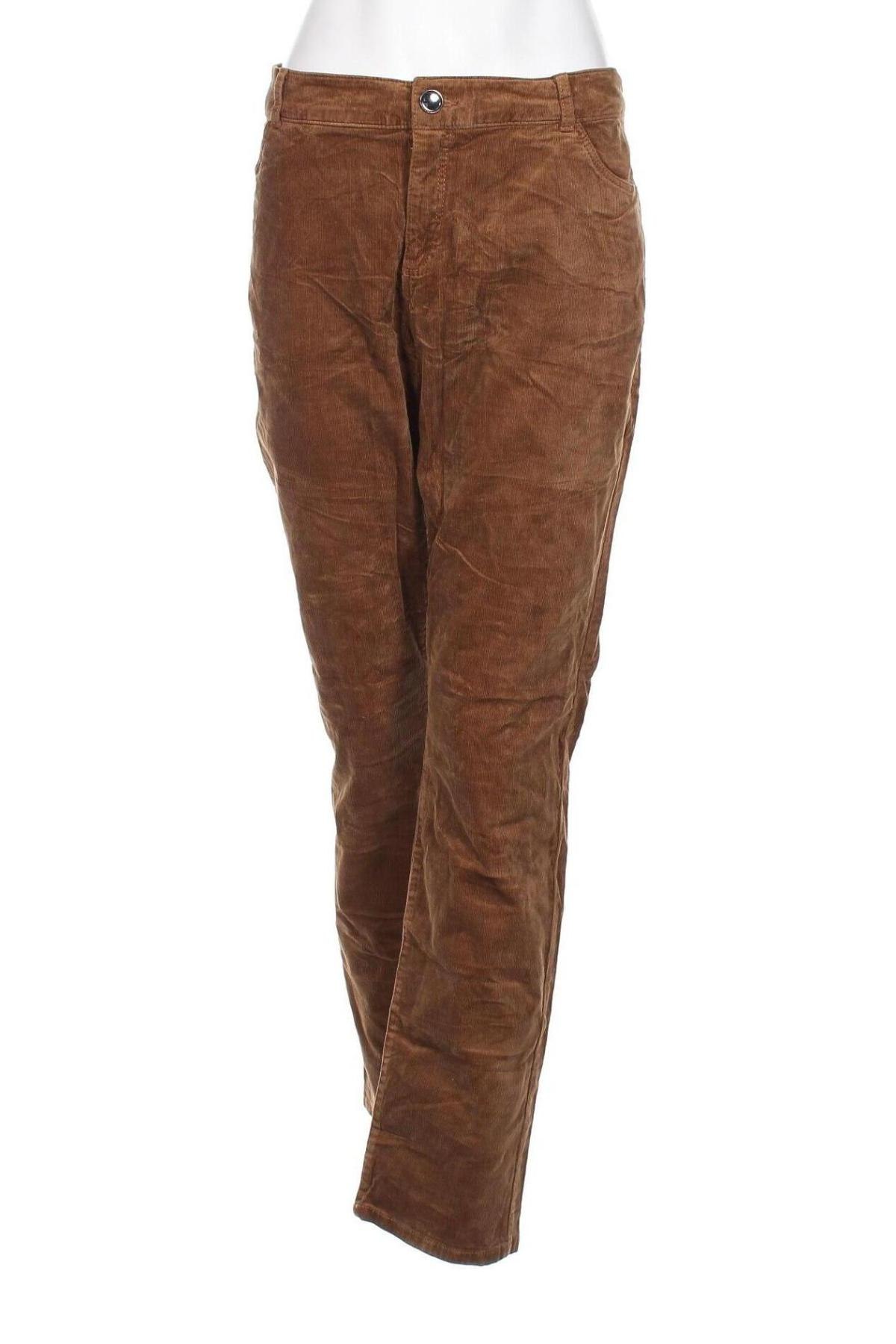 Дамски джинси Christian Berg, Размер XL, Цвят Кафяв, Цена 8,88 лв.