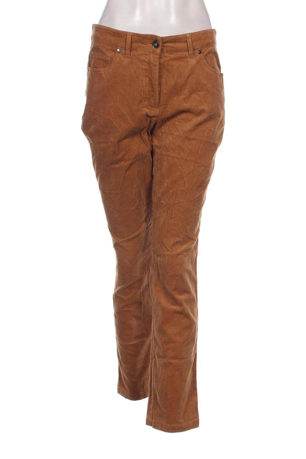 Pantaloni de velvet de femei Franco Callegari, Mărime M, Culoare Bej, Preț 20,03 Lei