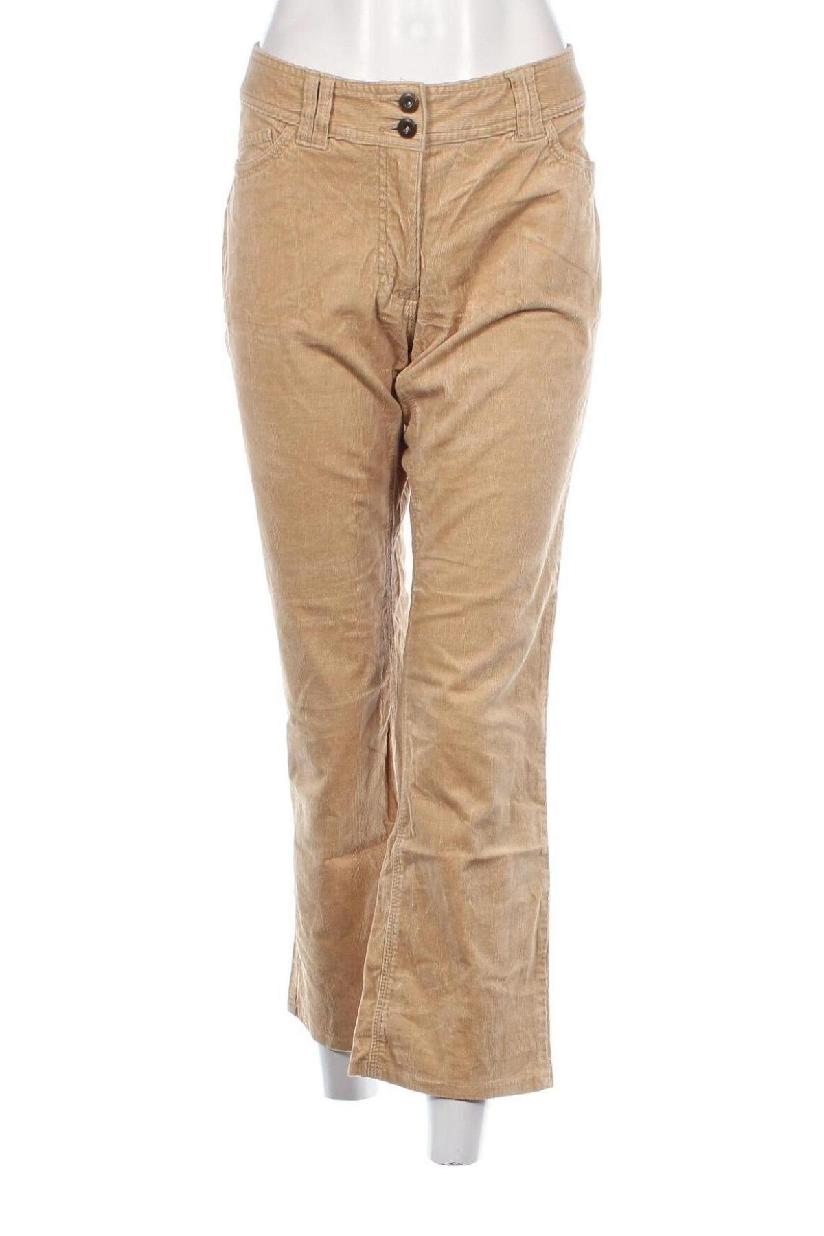 Pantaloni de velvet de femei H&M, Mărime M, Culoare Bej, Preț 19,08 Lei