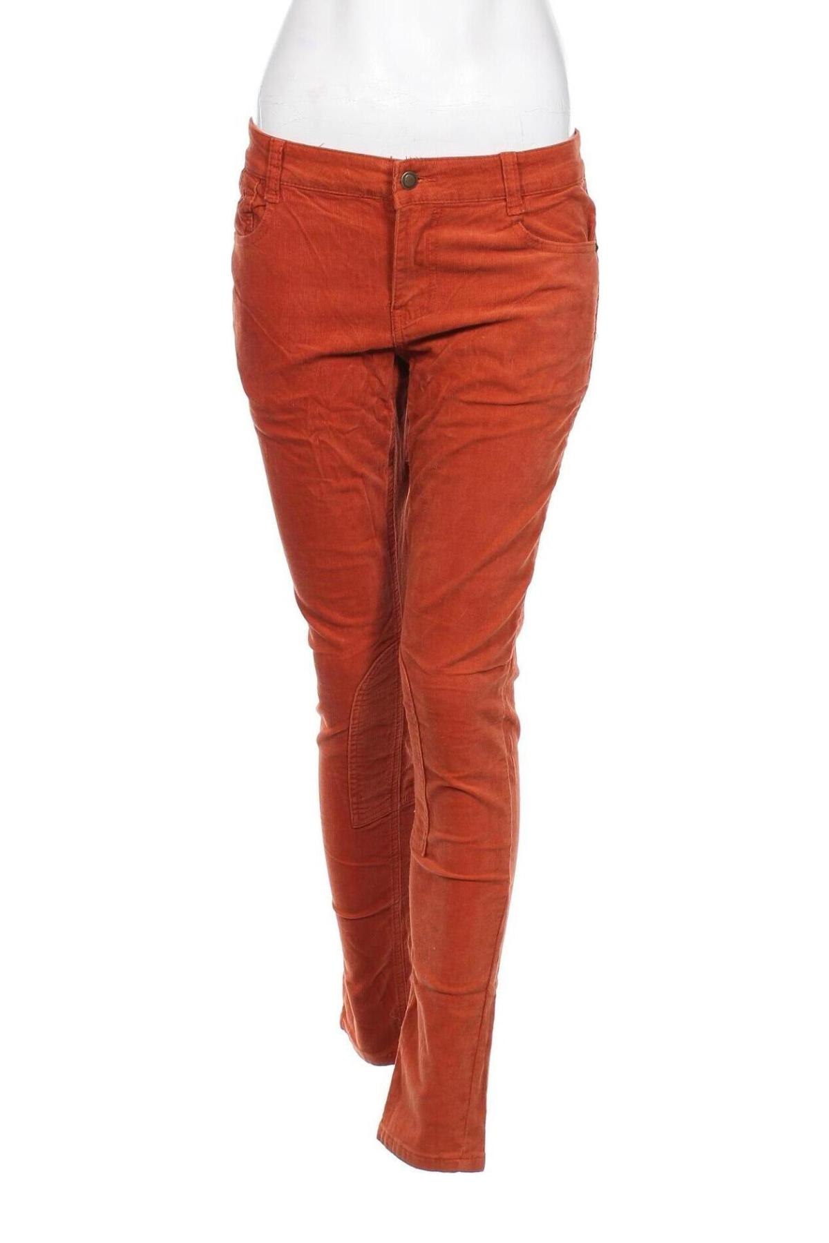 Damen Cordhose Line, Größe L, Farbe Orange, Preis € 4,04