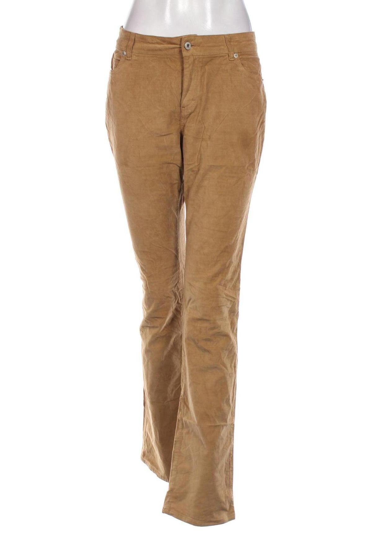 Pantaloni de velvet de femei Scapa, Mărime L, Culoare Maro, Preț 24,18 Lei