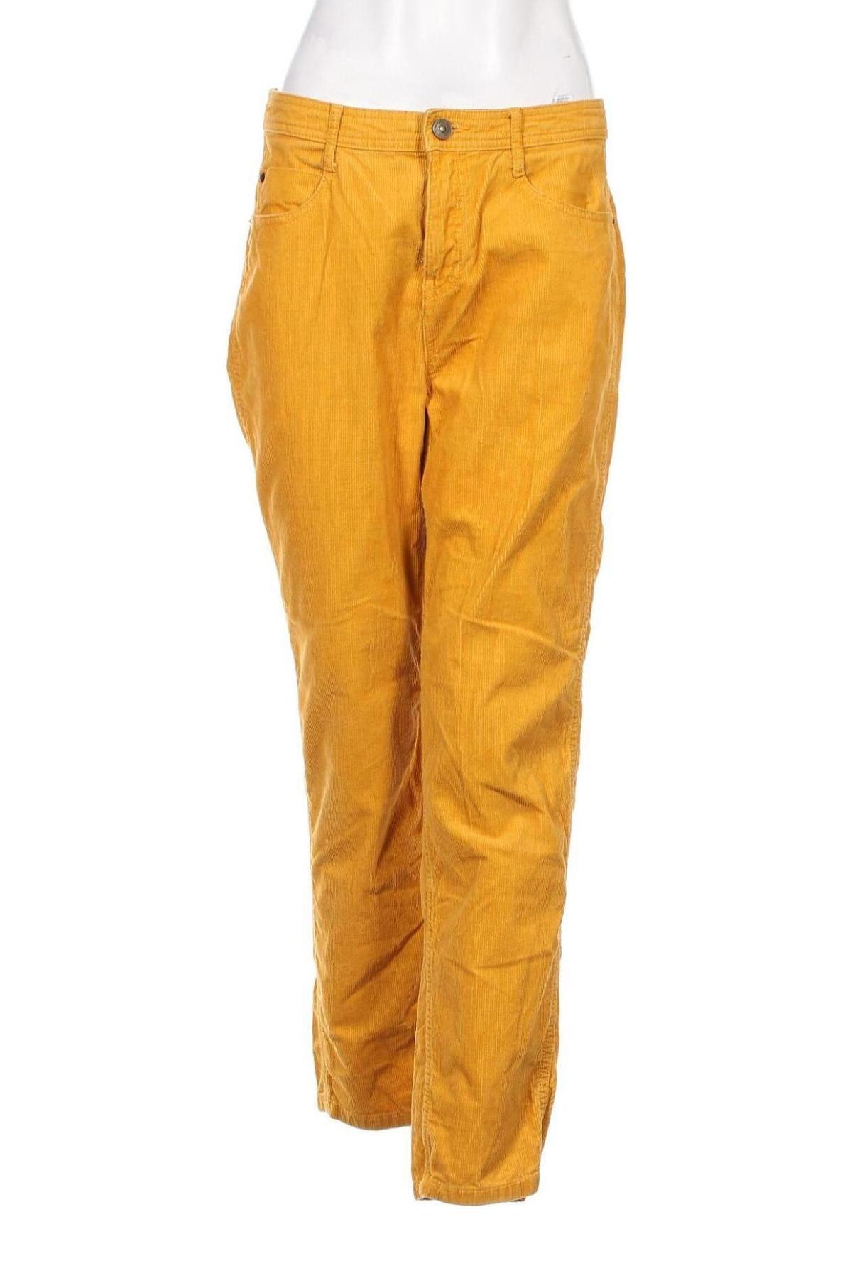 Γυναικείο κοτλέ παντελόνι Yessica, Μέγεθος M, Χρώμα Κίτρινο, Τιμή 3,41 €