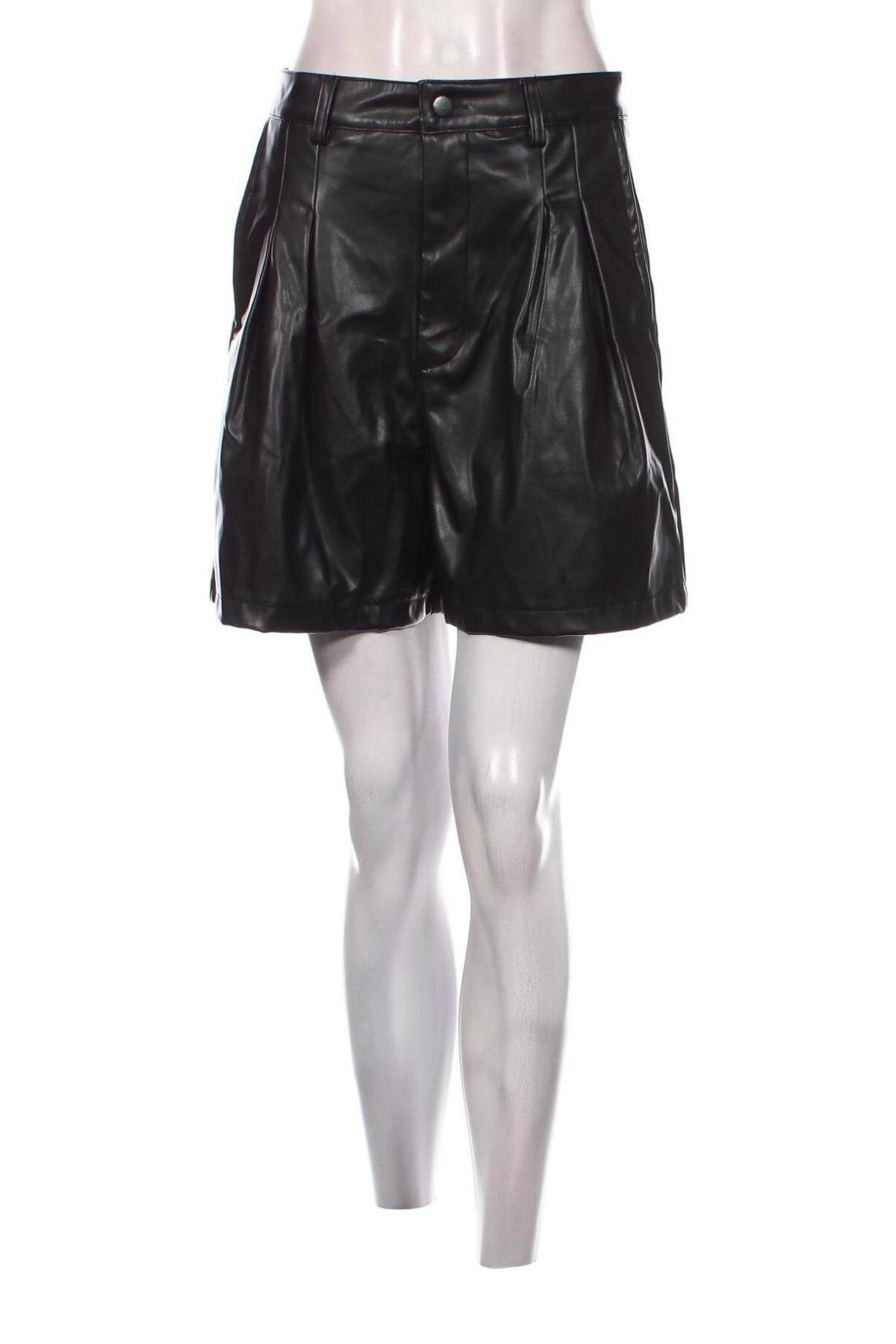 Γυναικείο κοντό δερμάτινο παντελόνι Answear, Μέγεθος M, Χρώμα Μαύρο, Τιμή 15,98 €
