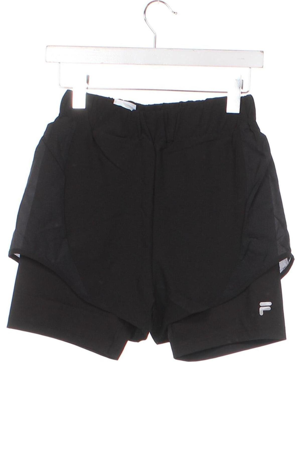 Дамски къс панталон FILA, Размер XS, Цвят Черен, Цена 52,00 лв.