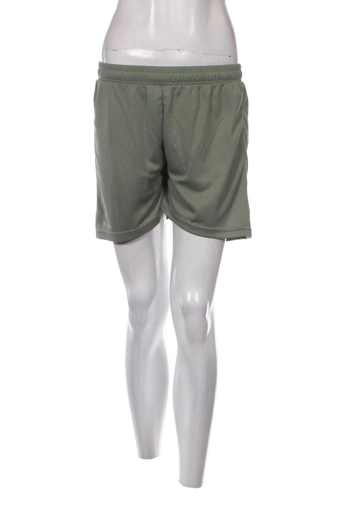 Дамски къс панталон Hummel, Размер M, Цвят Зелен, Цена 14,04 лв.