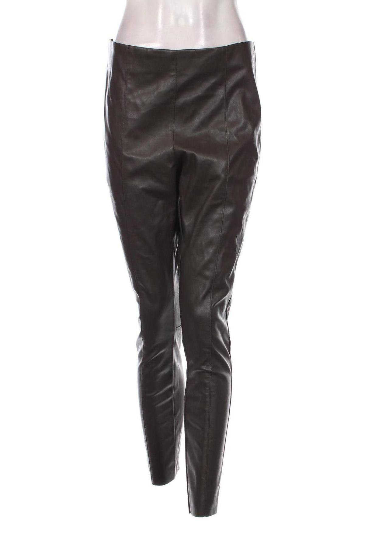 Γυναικείο παντελόνι δερμάτινο H&M, Μέγεθος XL, Χρώμα Πράσινο, Τιμή 5,92 €