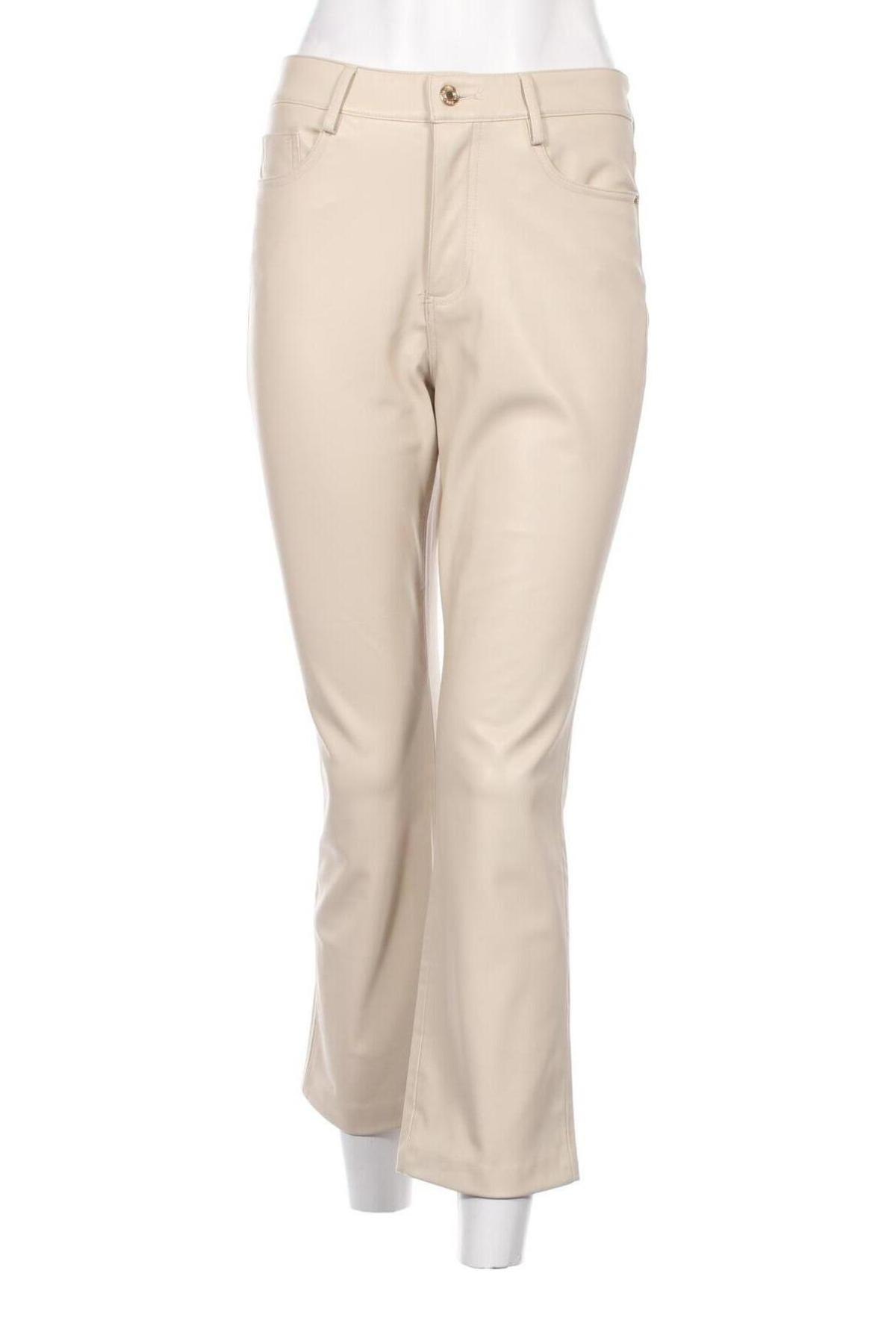 Damen Lederhose Zara, Größe S, Farbe Beige, Preis 13,92 €