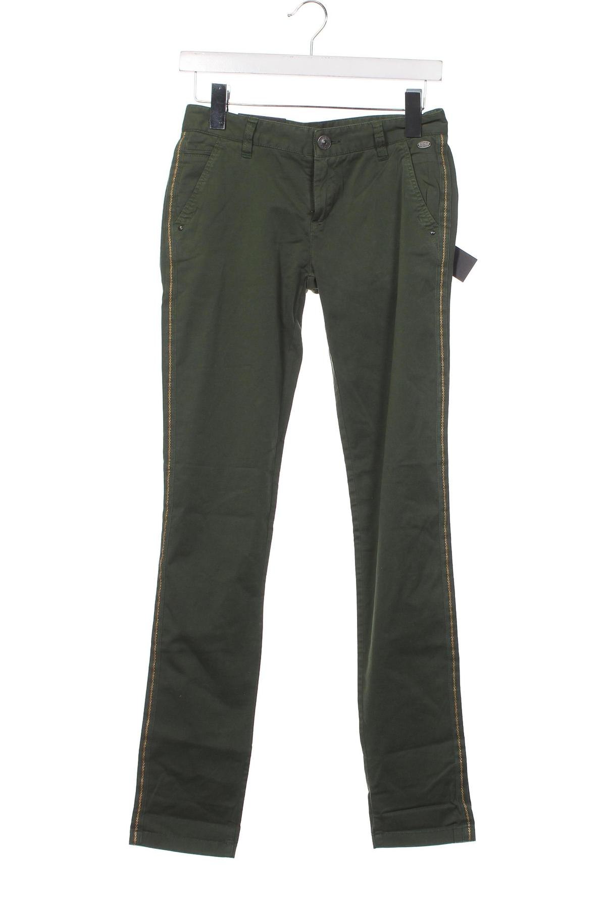 Дамски панталон DDP, Размер XS, Цвят Зелен, Цена 13,80 лв.