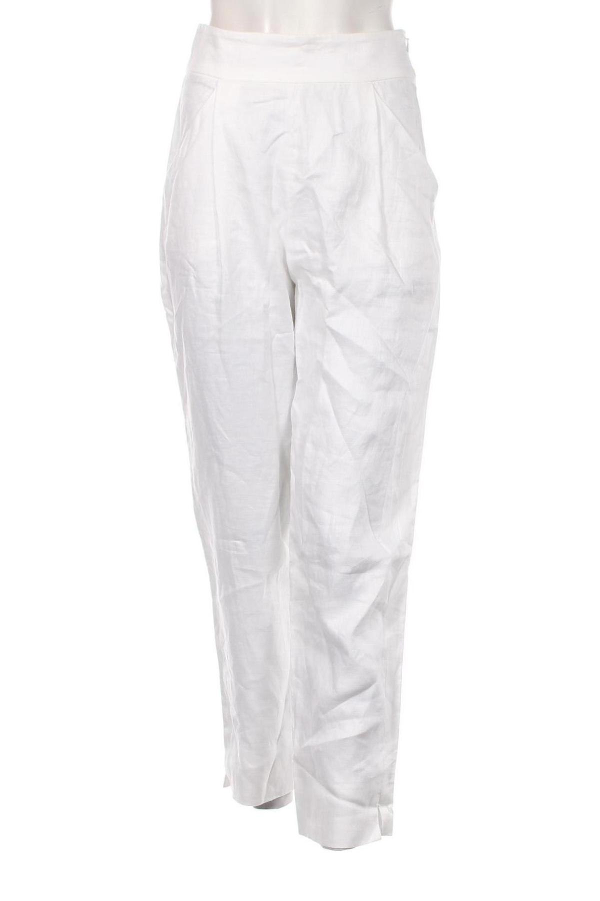 Pantaloni de femei Emporio Armani, Mărime S, Culoare Alb, Preț 678,45 Lei