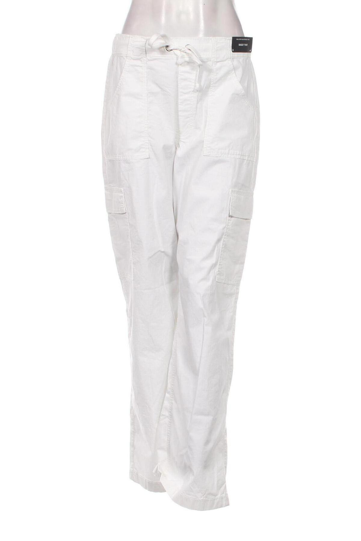 Дамски панталон Hollister, Размер M, Цвят Бял, Цена 87,00 лв.
