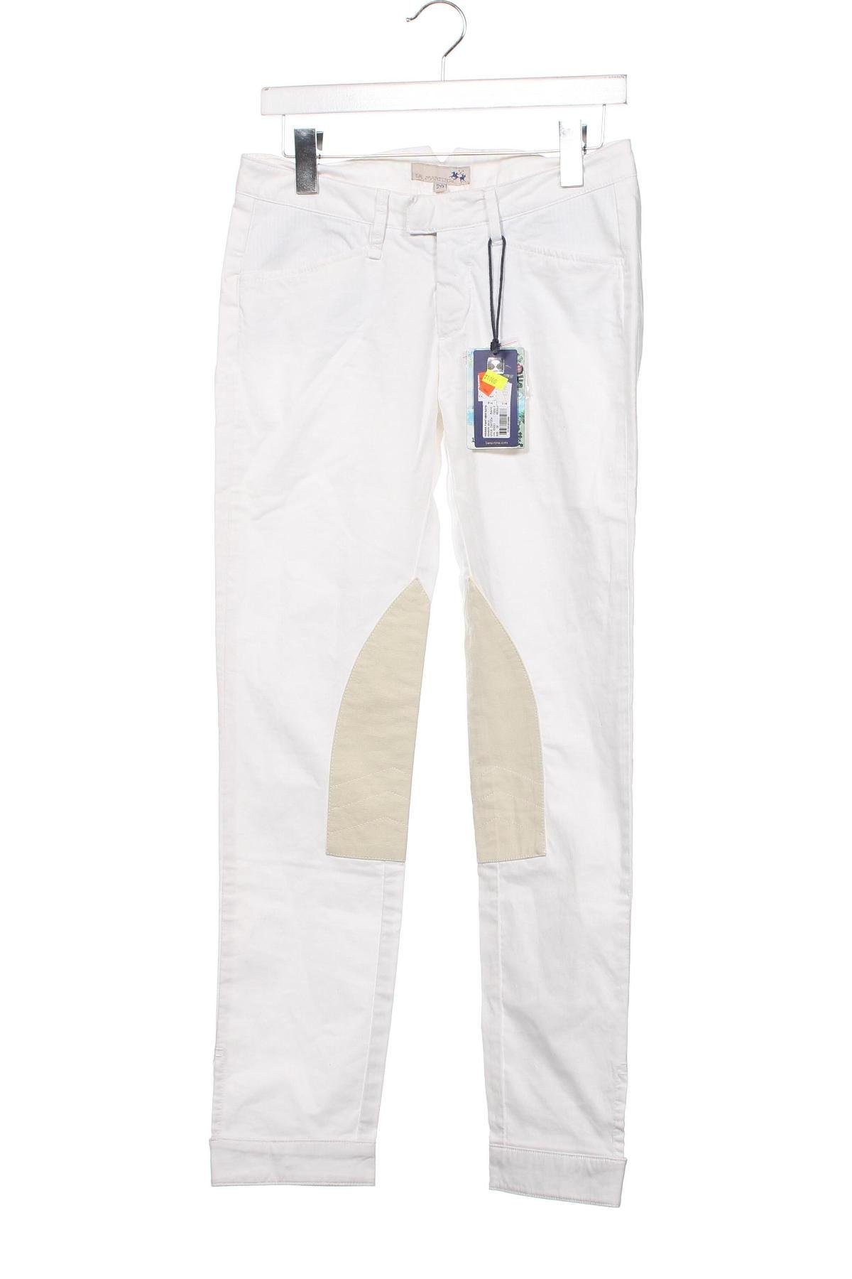 Дамски панталон La Martina, Размер M, Цвят Бял, Цена 191,00 лв.