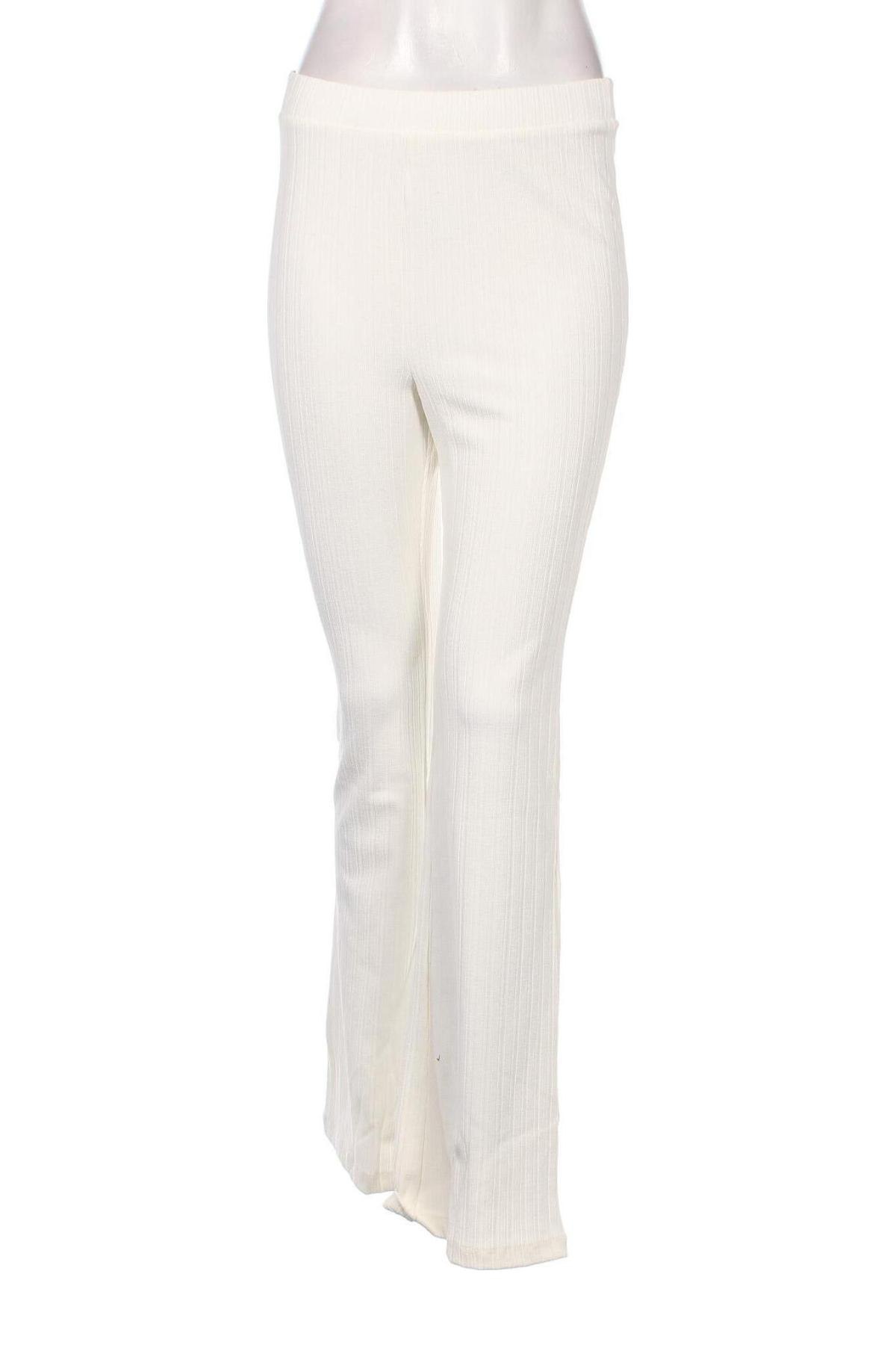 Γυναικείο παντελόνι Monki, Μέγεθος M, Χρώμα Εκρού, Τιμή 25,26 €