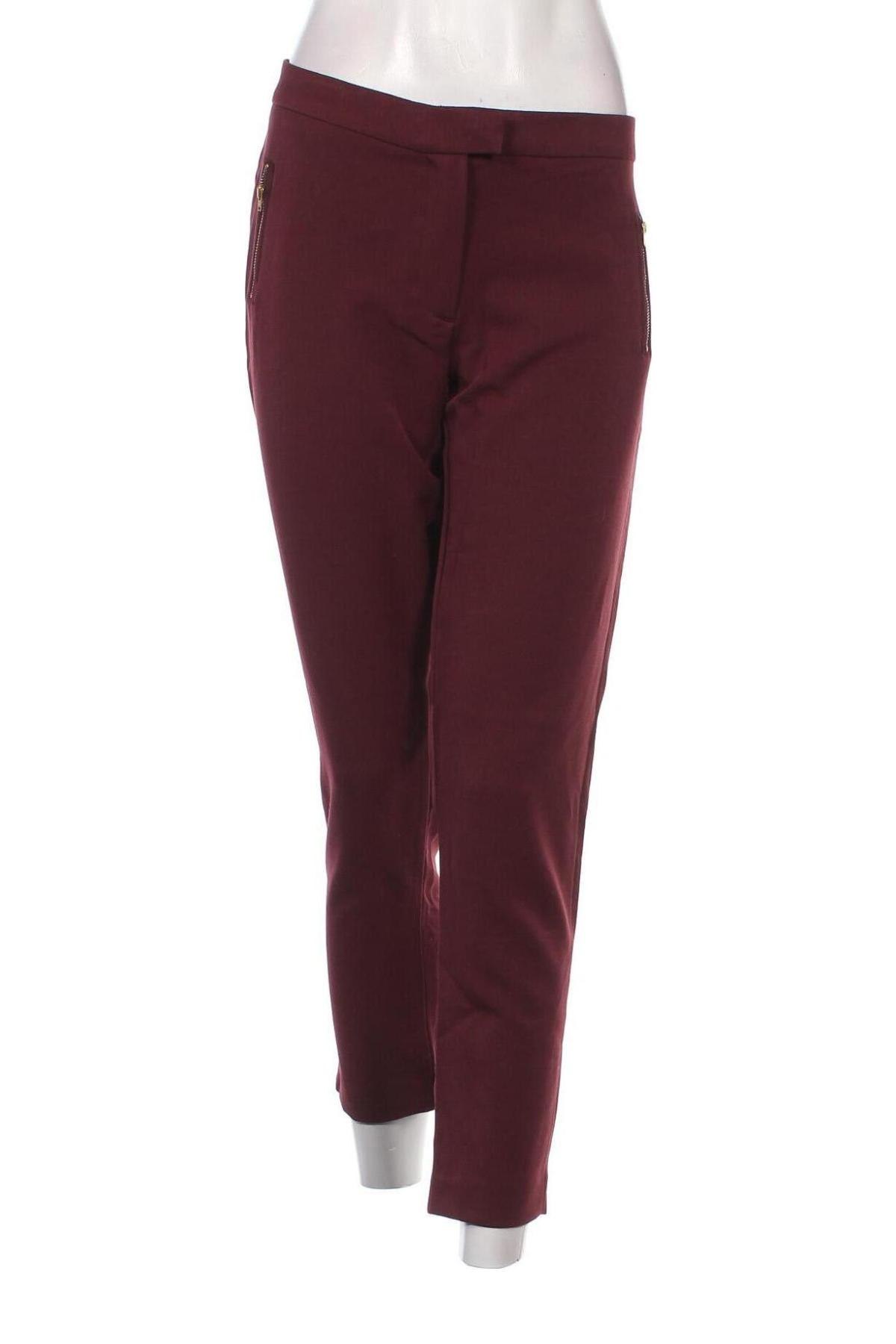 Pantaloni de femei Naf Naf, Mărime XL, Culoare Roșu, Preț 71,55 Lei