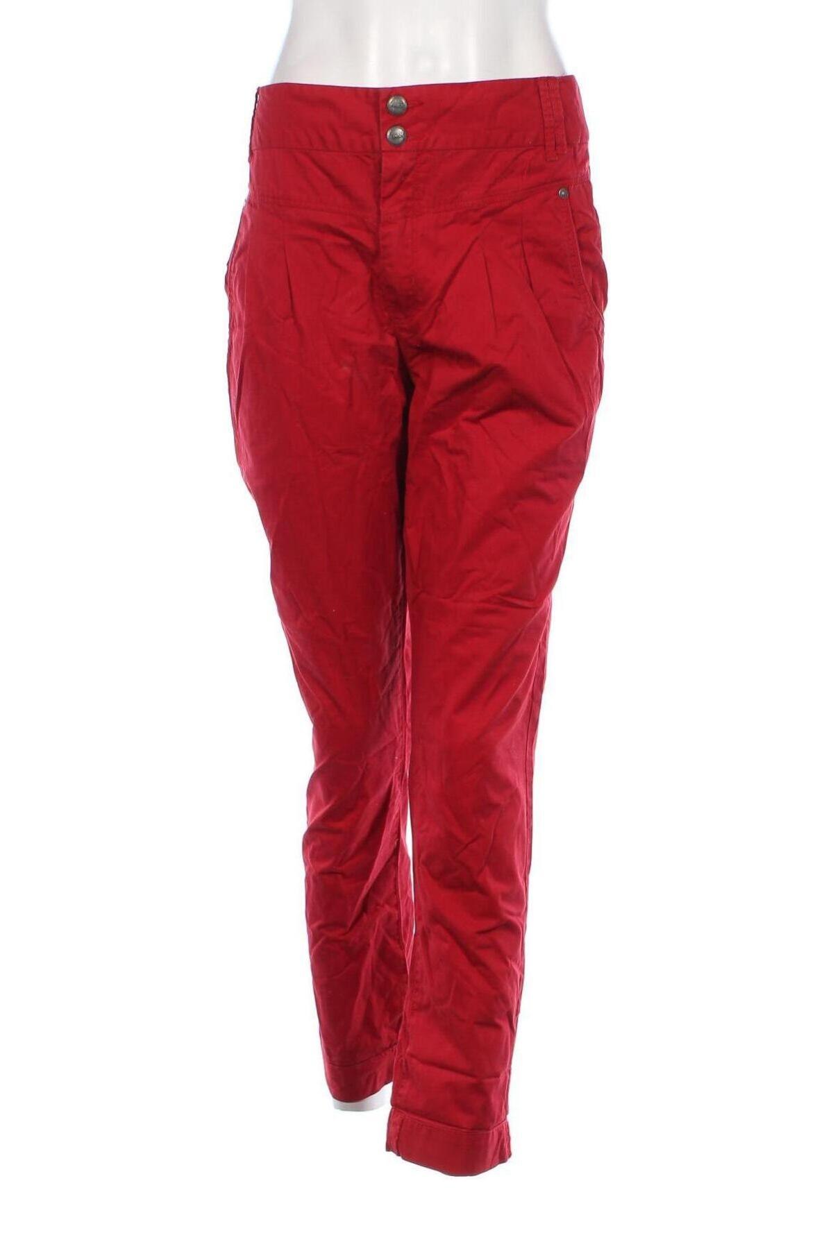 Дамски панталон ONLY, Размер XL, Цвят Червен, Цена 10,00 лв.
