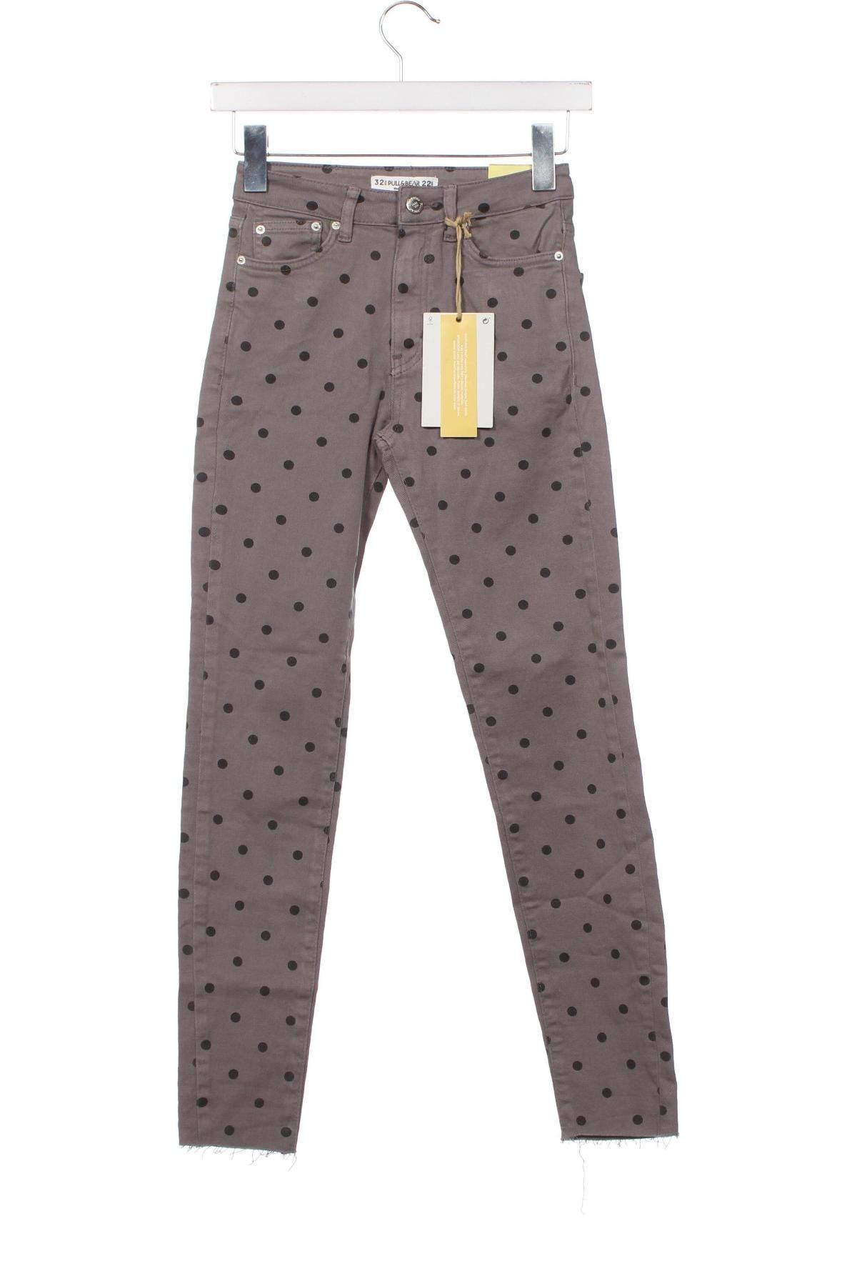 Pantaloni de femei Pull&Bear, Mărime XXS, Culoare Gri, Preț 52,96 Lei