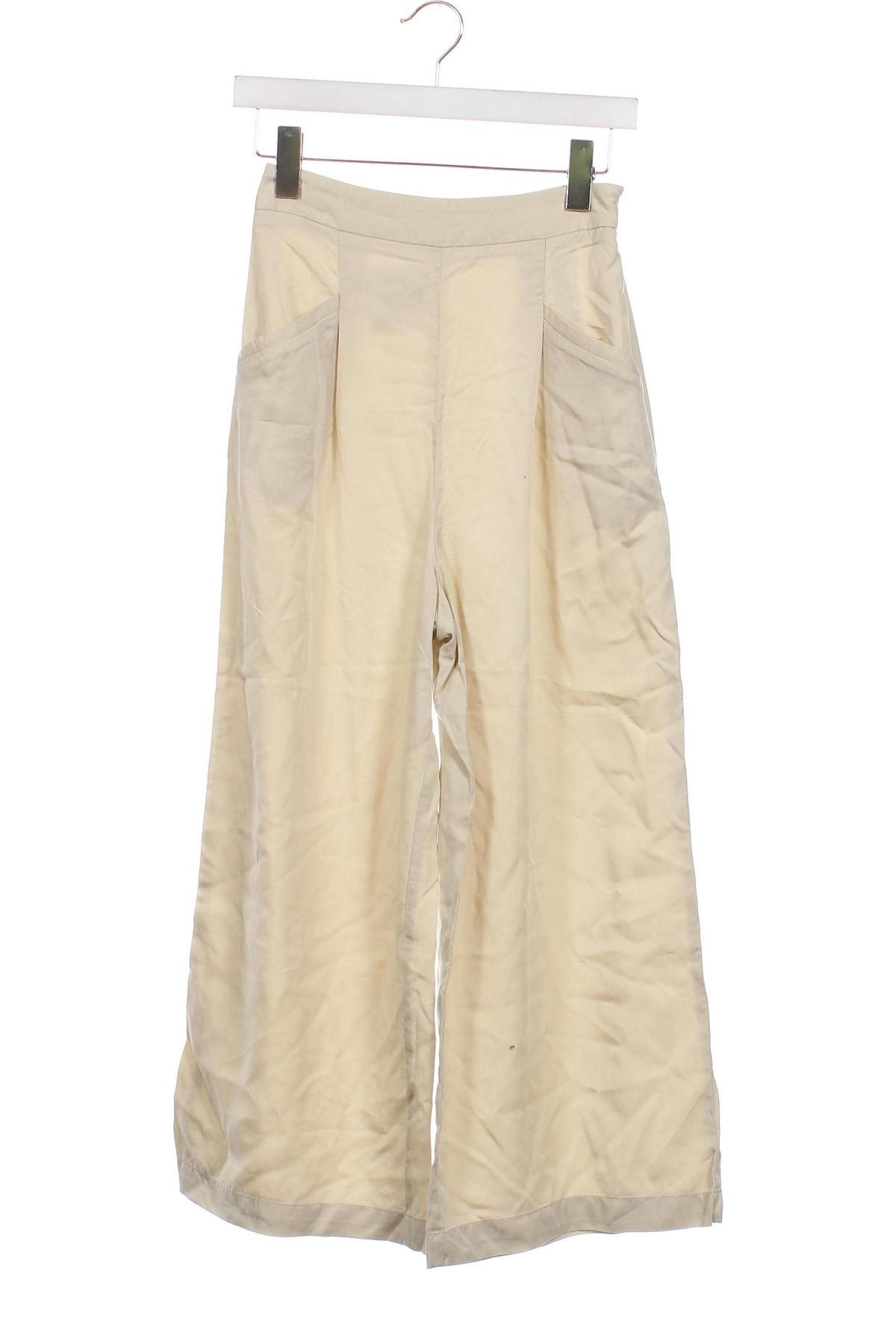 Γυναικείο παντελόνι Zara, Μέγεθος XS, Χρώμα  Μπέζ, Τιμή 10,23 €