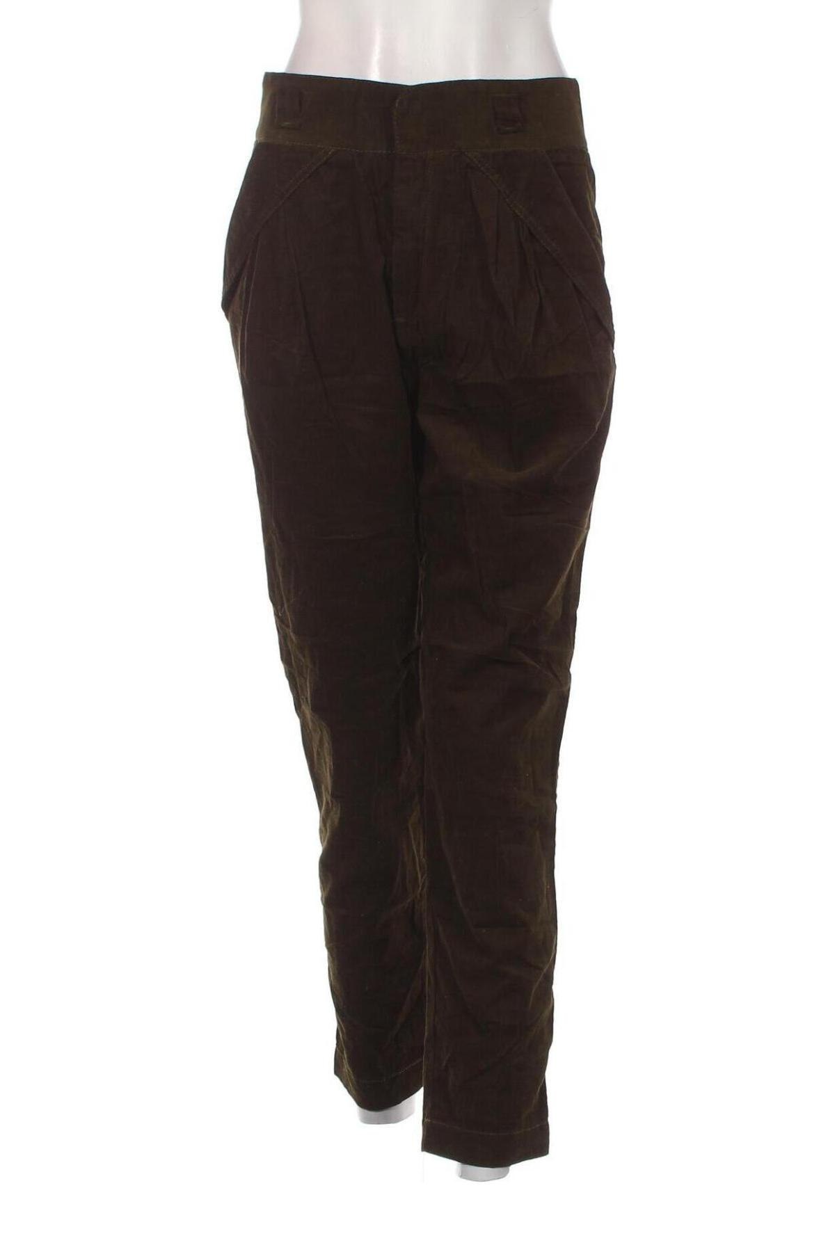 Дамски панталон Zara, Размер M, Цвят Зелен, Цена 8,40 лв.