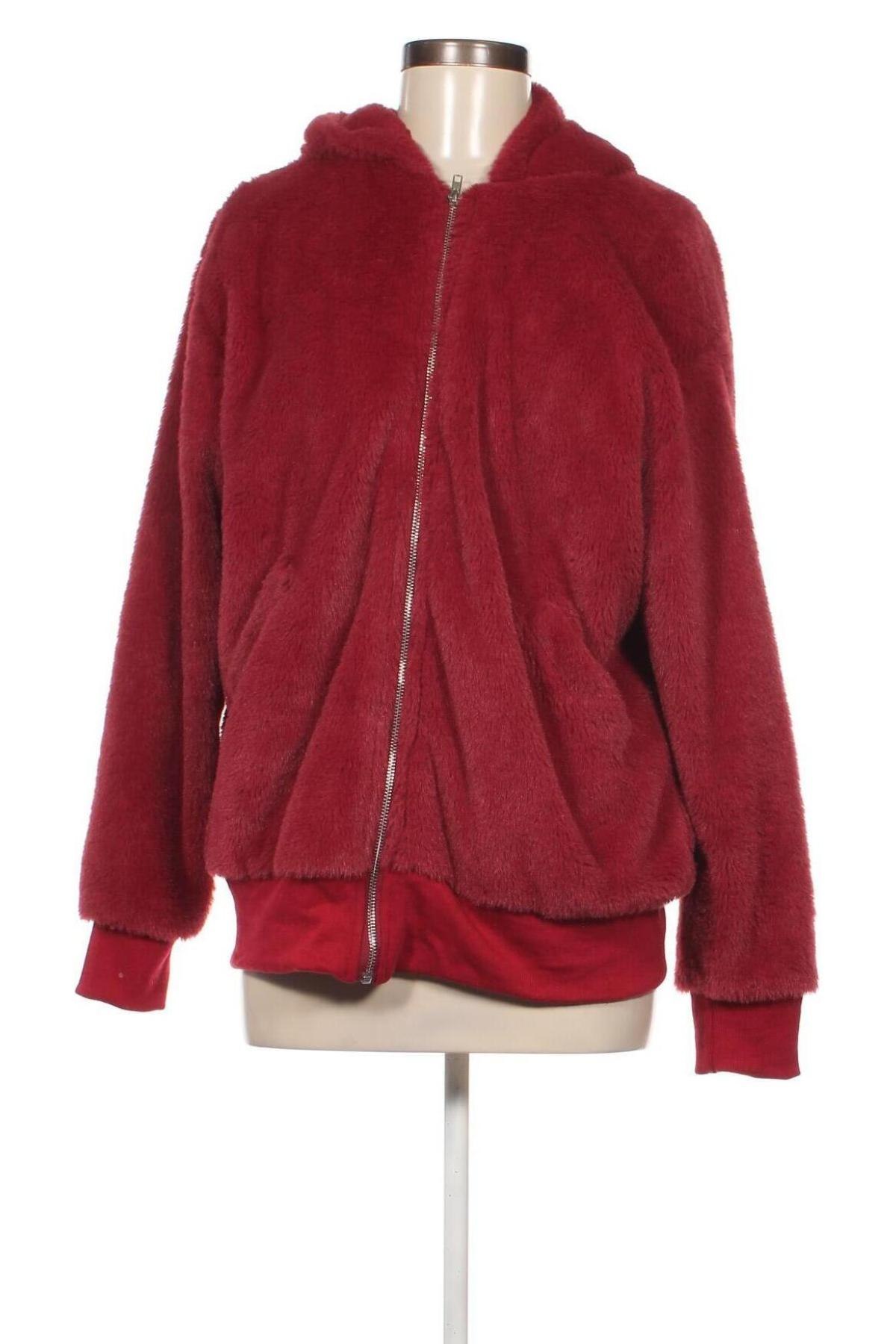 Damen Fleece Sweatshirt, Größe L, Farbe Rot, Preis 20,18 €