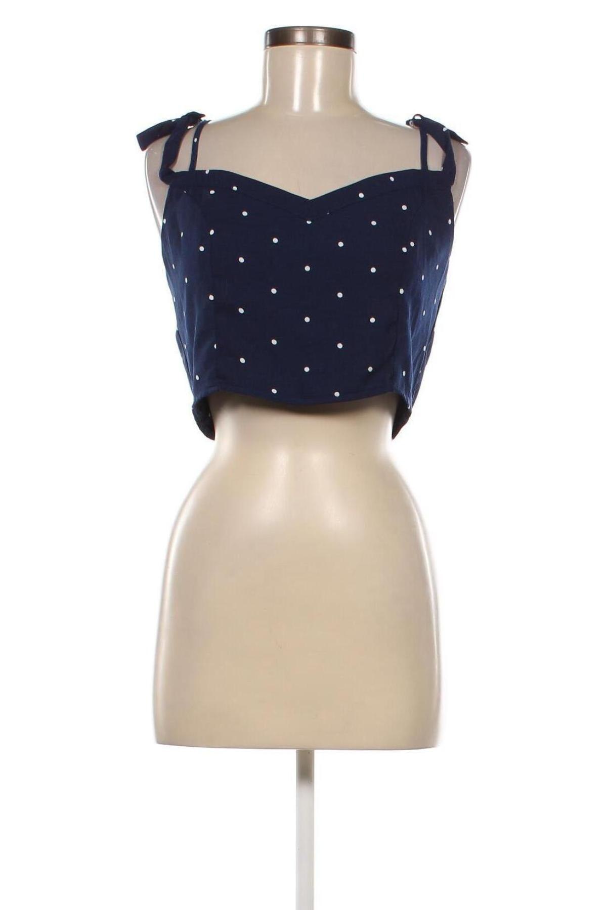 Γυναικείο αμάνικο μπλουζάκι Glamorous, Μέγεθος L, Χρώμα Μπλέ, Τιμή 2,92 €