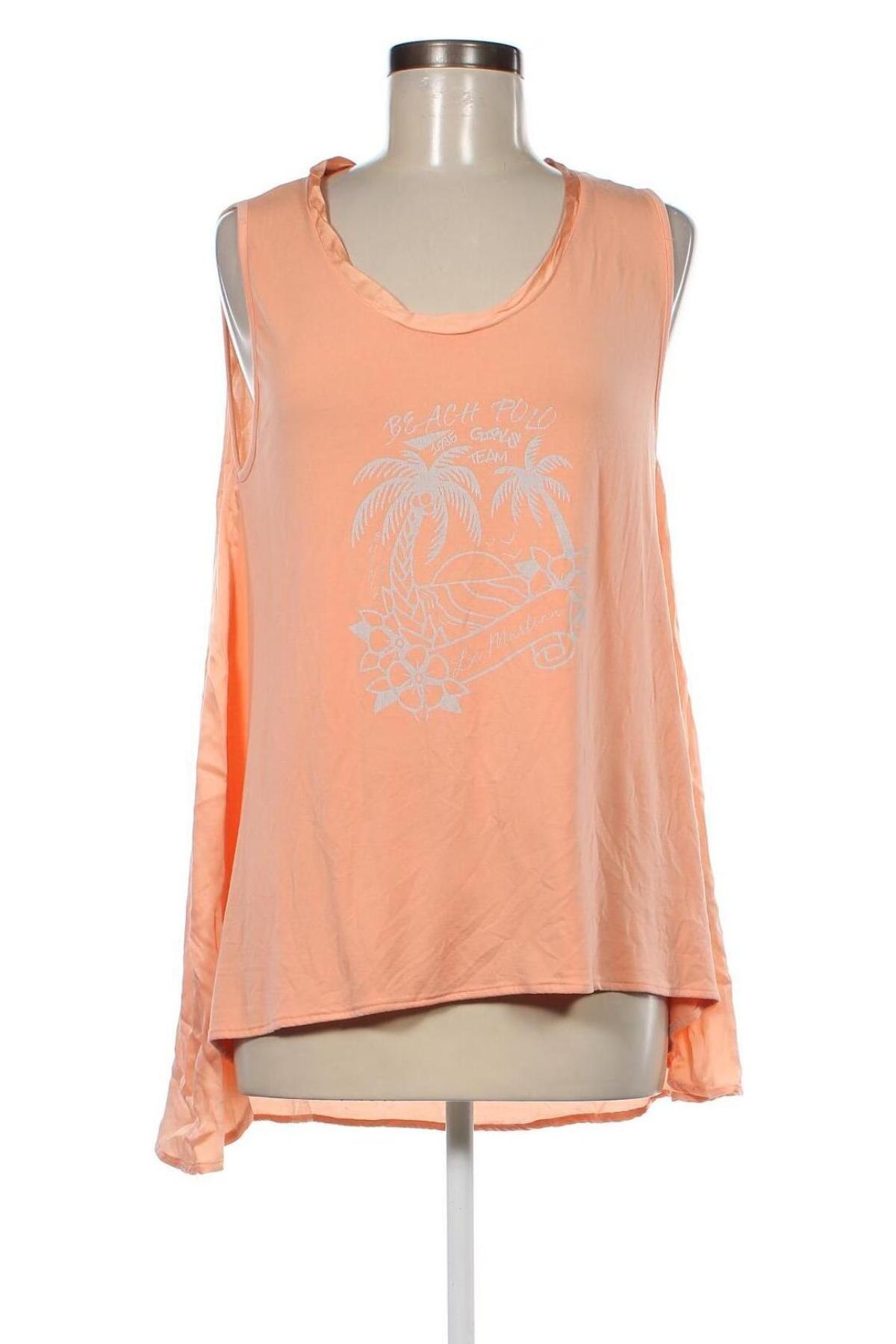 Γυναικείο αμάνικο μπλουζάκι La Martina, Μέγεθος XL, Χρώμα Πορτοκαλί, Τιμή 10,52 €