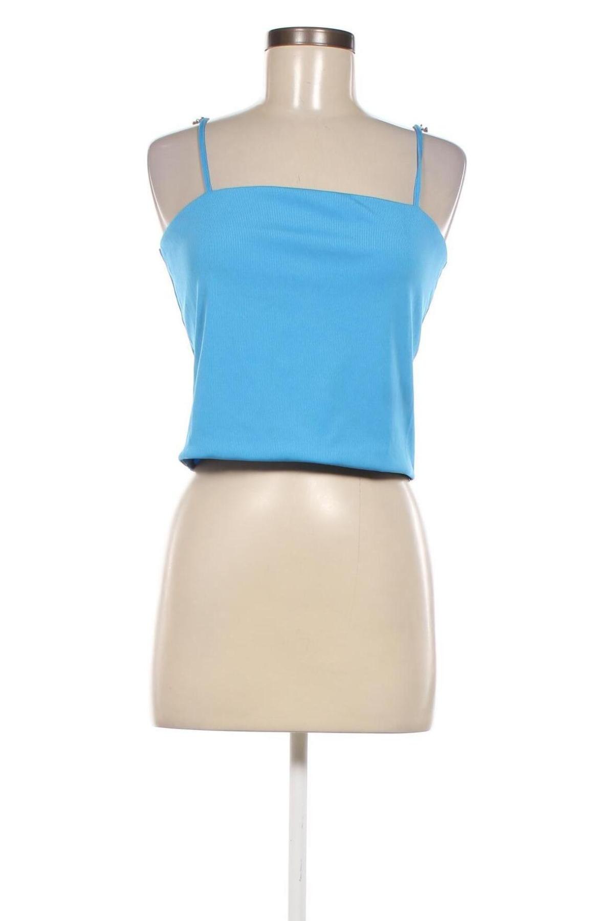 Γυναικείο αμάνικο μπλουζάκι Monki, Μέγεθος L, Χρώμα Μπλέ, Τιμή 7,05 €
