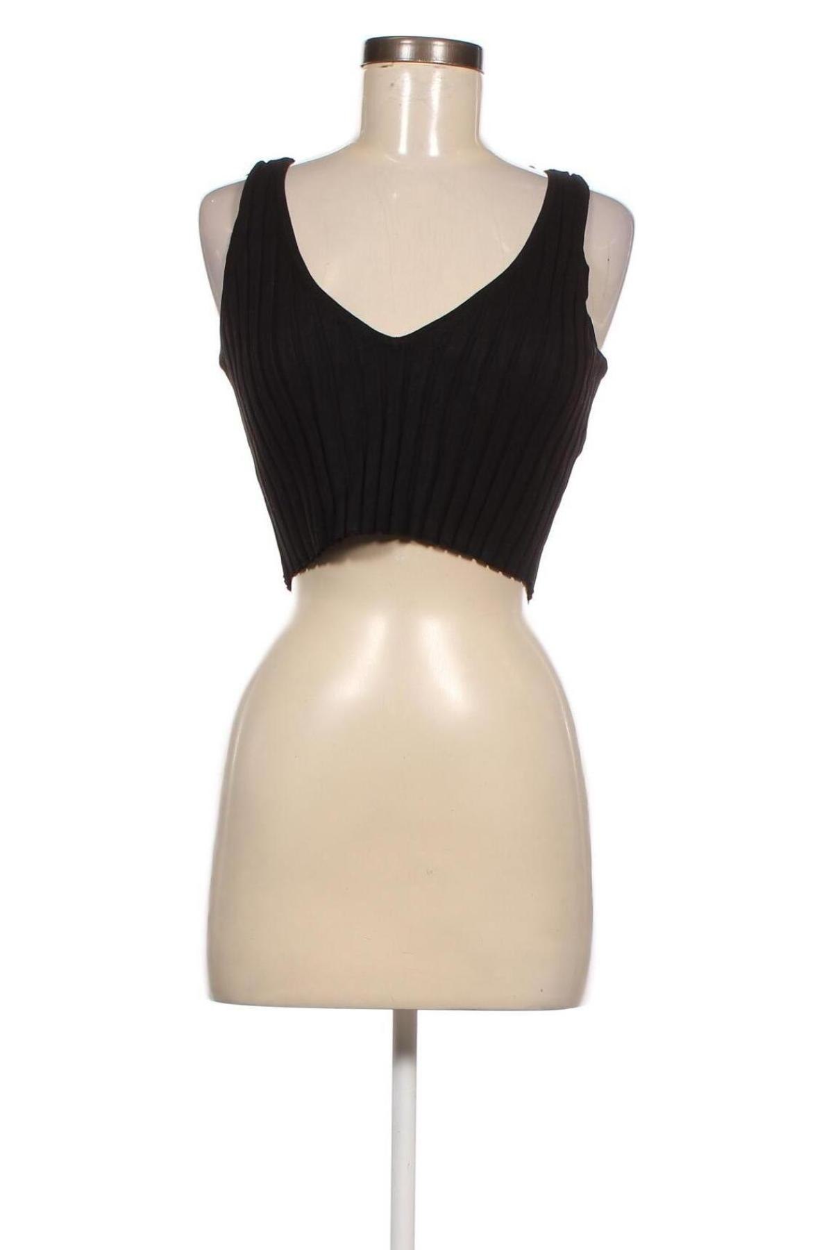 Γυναικείο αμάνικο μπλουζάκι Monki, Μέγεθος L, Χρώμα Μαύρο, Τιμή 7,54 €