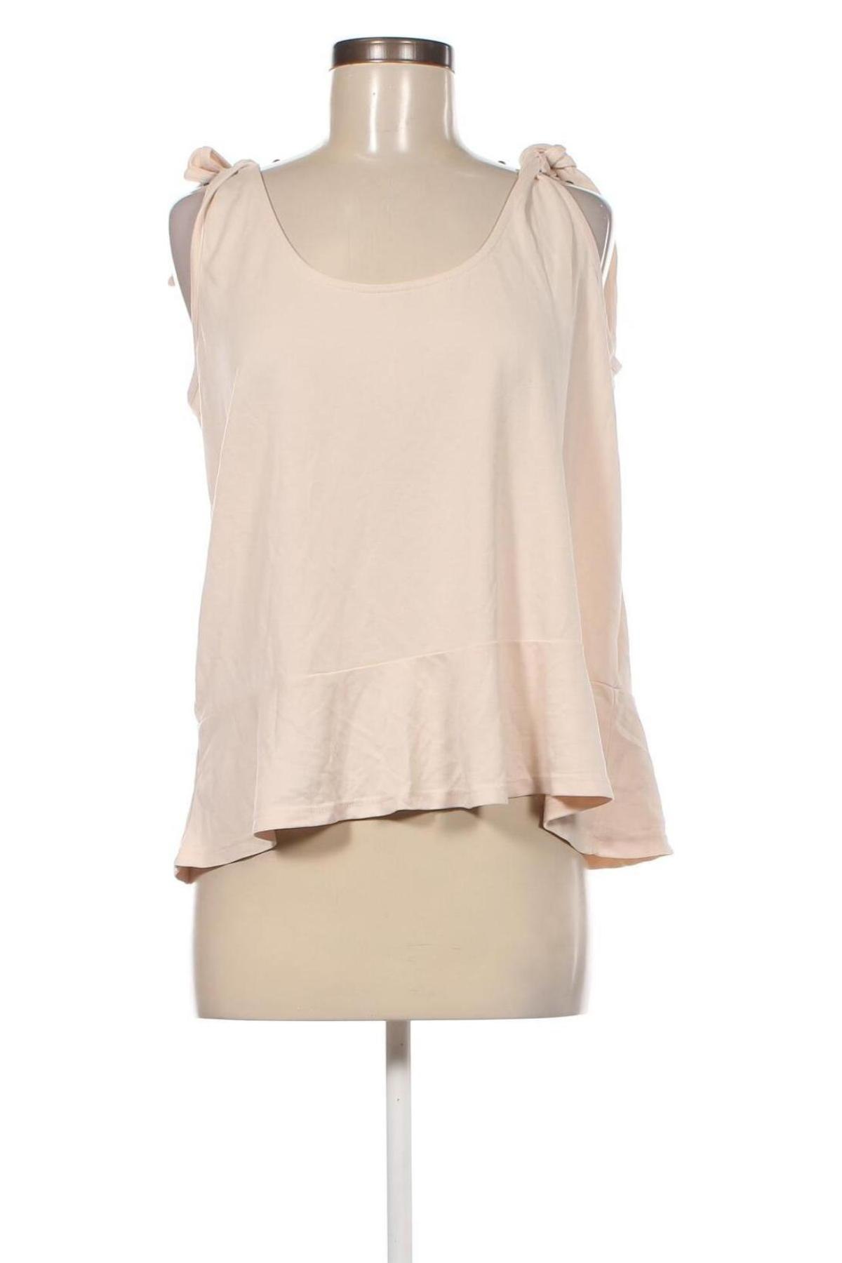Γυναικείο αμάνικο μπλουζάκι Orsay, Μέγεθος XL, Χρώμα  Μπέζ, Τιμή 7,68 €
