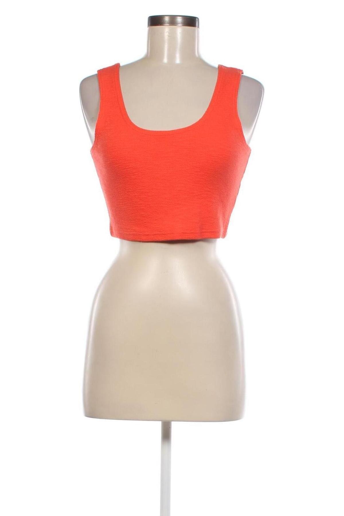Γυναικείο αμάνικο μπλουζάκι Weekday, Μέγεθος M, Χρώμα Πορτοκαλί, Τιμή 6,17 €