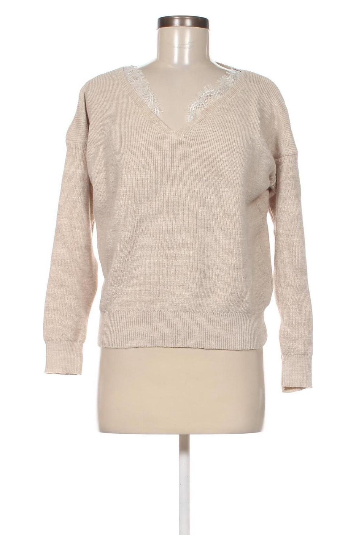 Γυναικείο πουλόβερ, Μέγεθος M, Χρώμα  Μπέζ, Τιμή 3,59 €