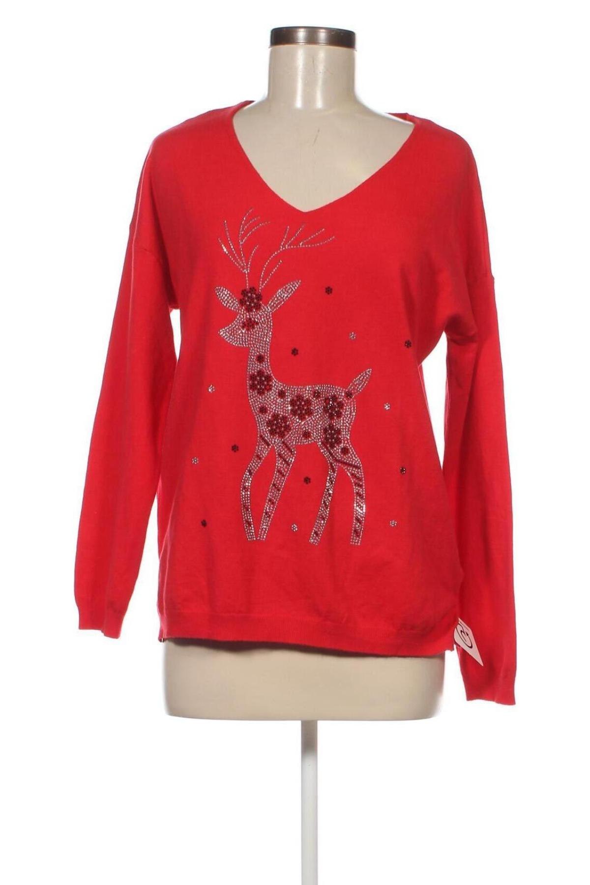 Γυναικείο πουλόβερ, Μέγεθος L, Χρώμα Κόκκινο, Τιμή 4,66 €
