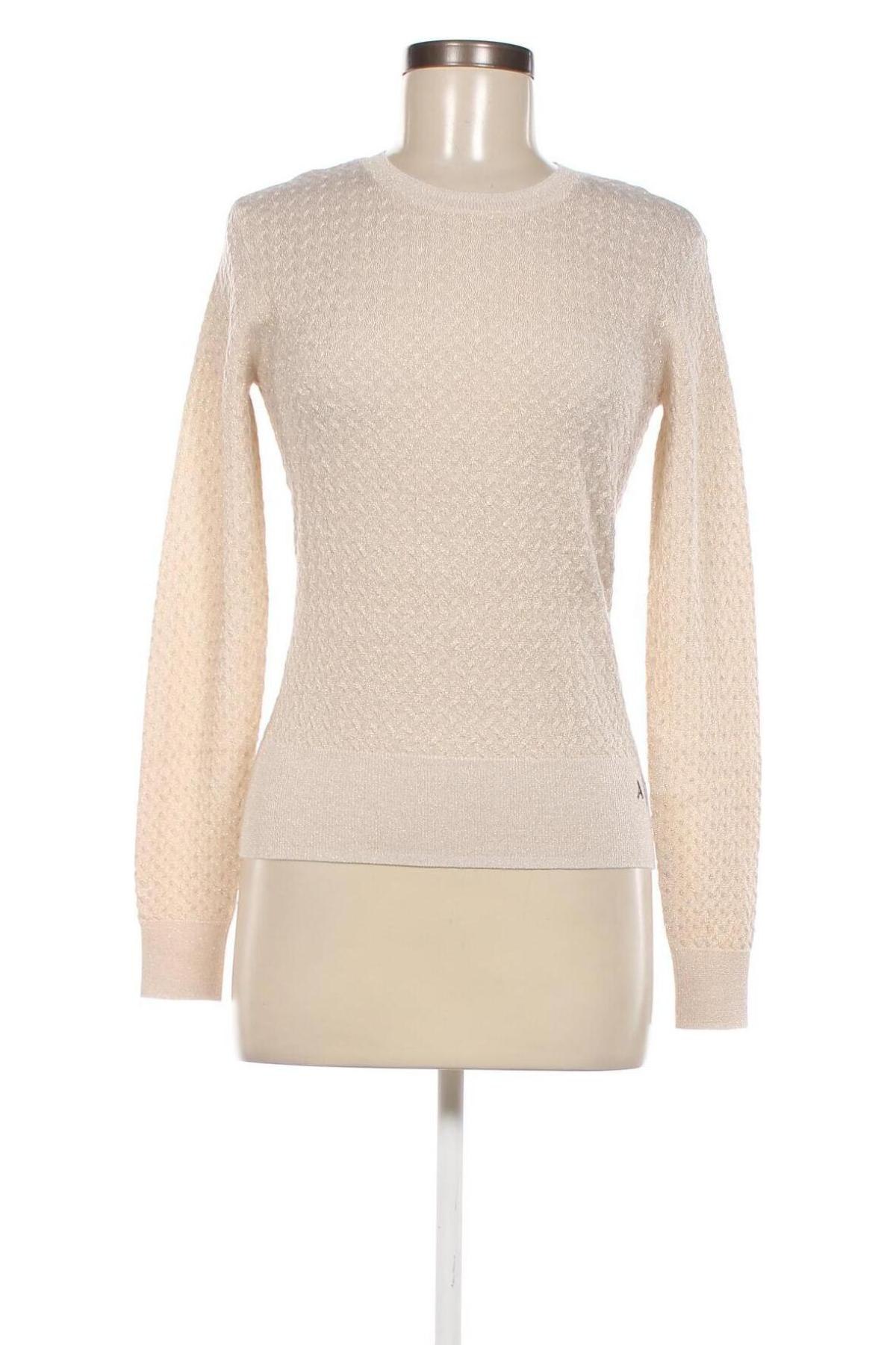 Дамски пуловер Armani Exchange, Размер XS, Цвят Бежов, Цена 95,50 лв.