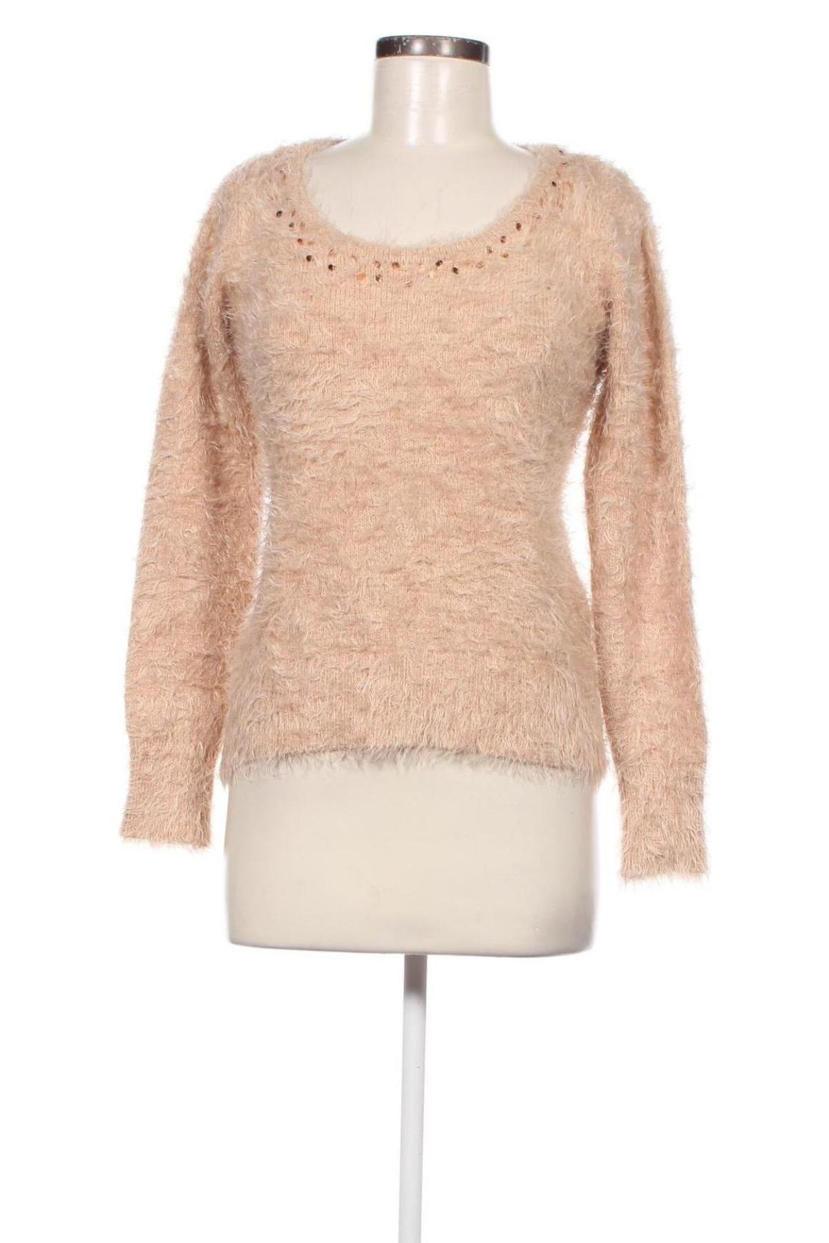 Дамски пуловер Ashley Brooke, Размер S, Цвят Бежов, Цена 10,44 лв.