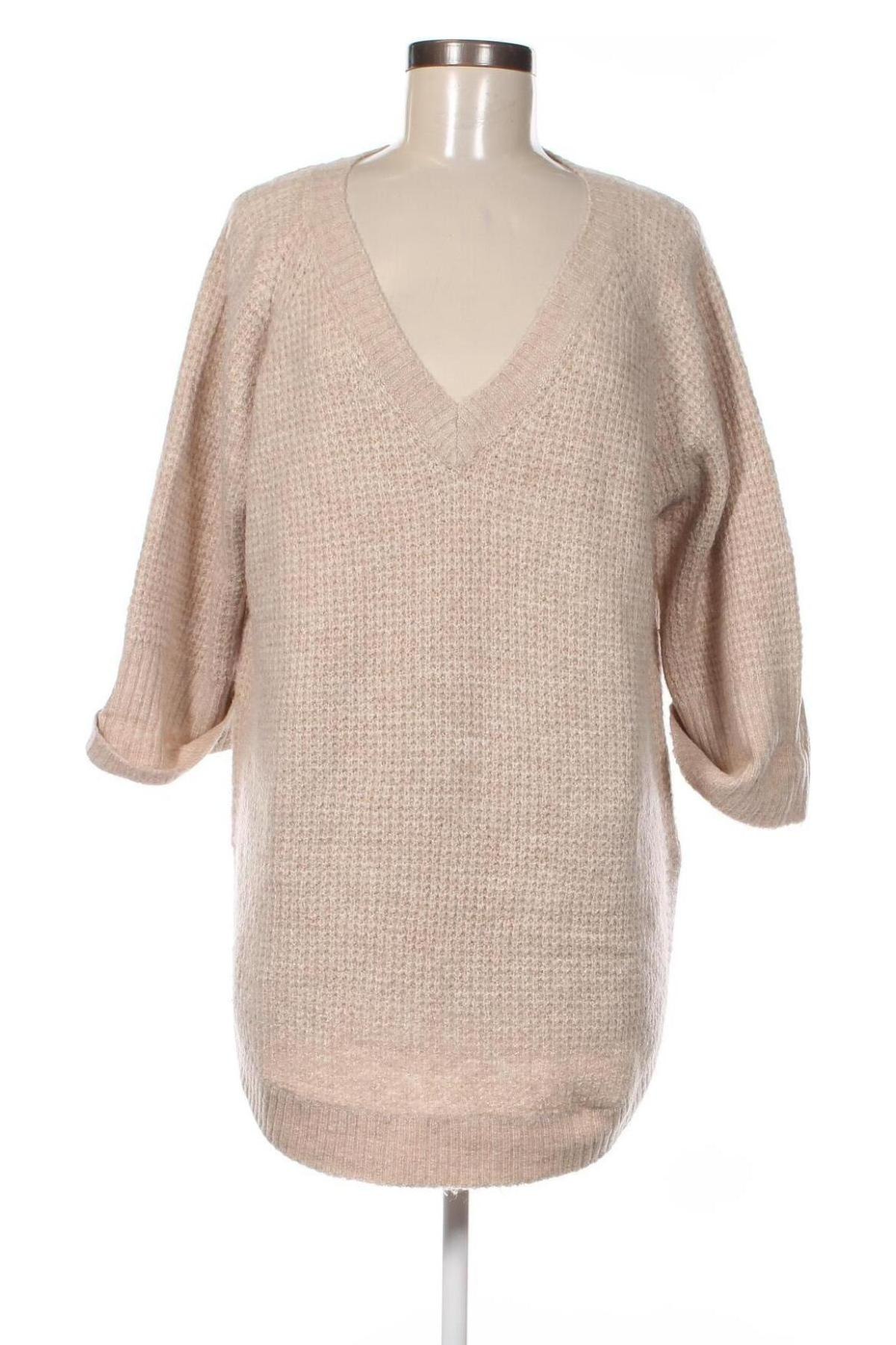 Дамски пуловер B.Young, Размер L, Цвят Бежов, Цена 9,84 лв.
