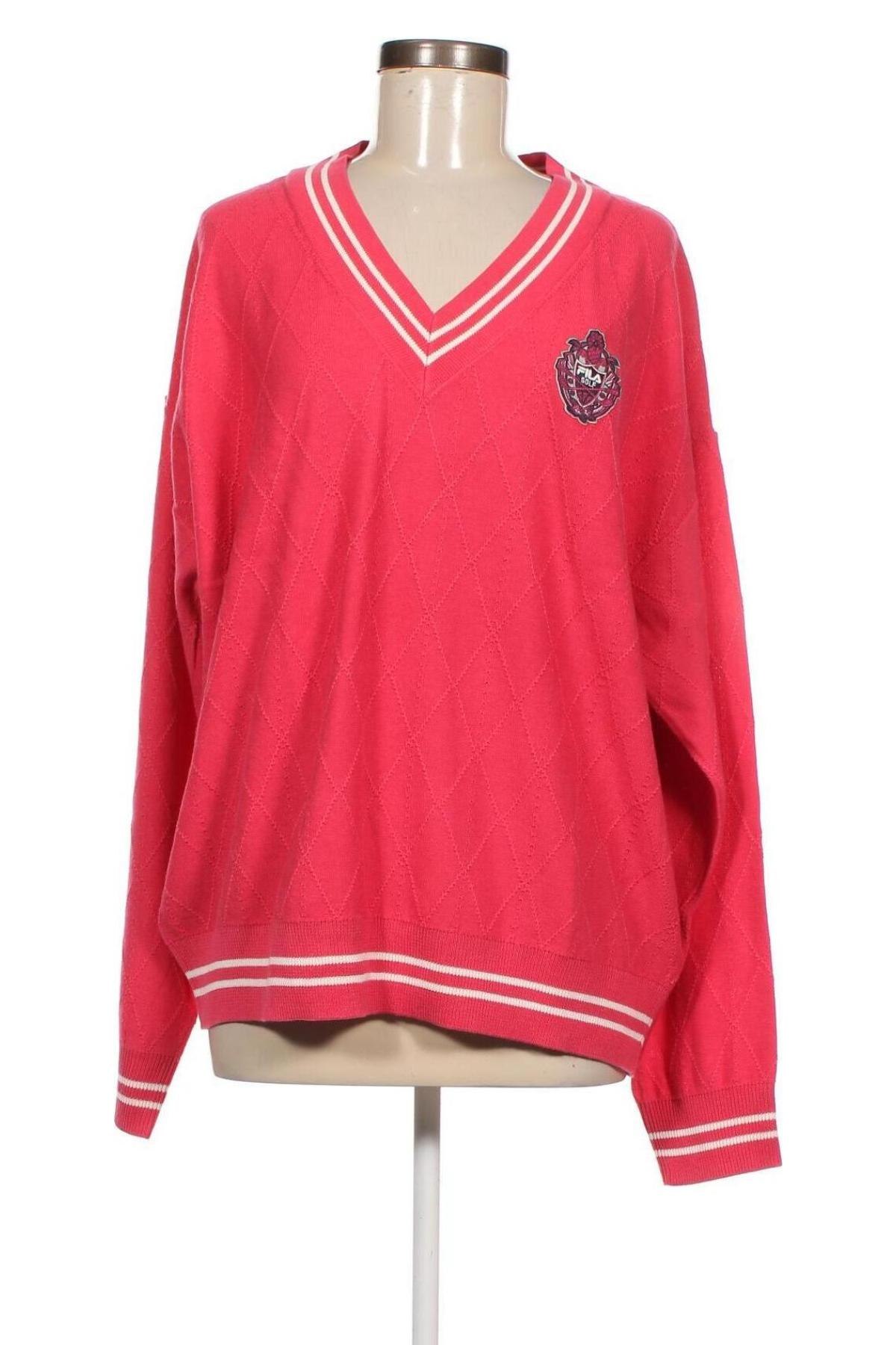 Дамски пуловер FILA, Размер L, Цвят Розов, Цена 87,00 лв.