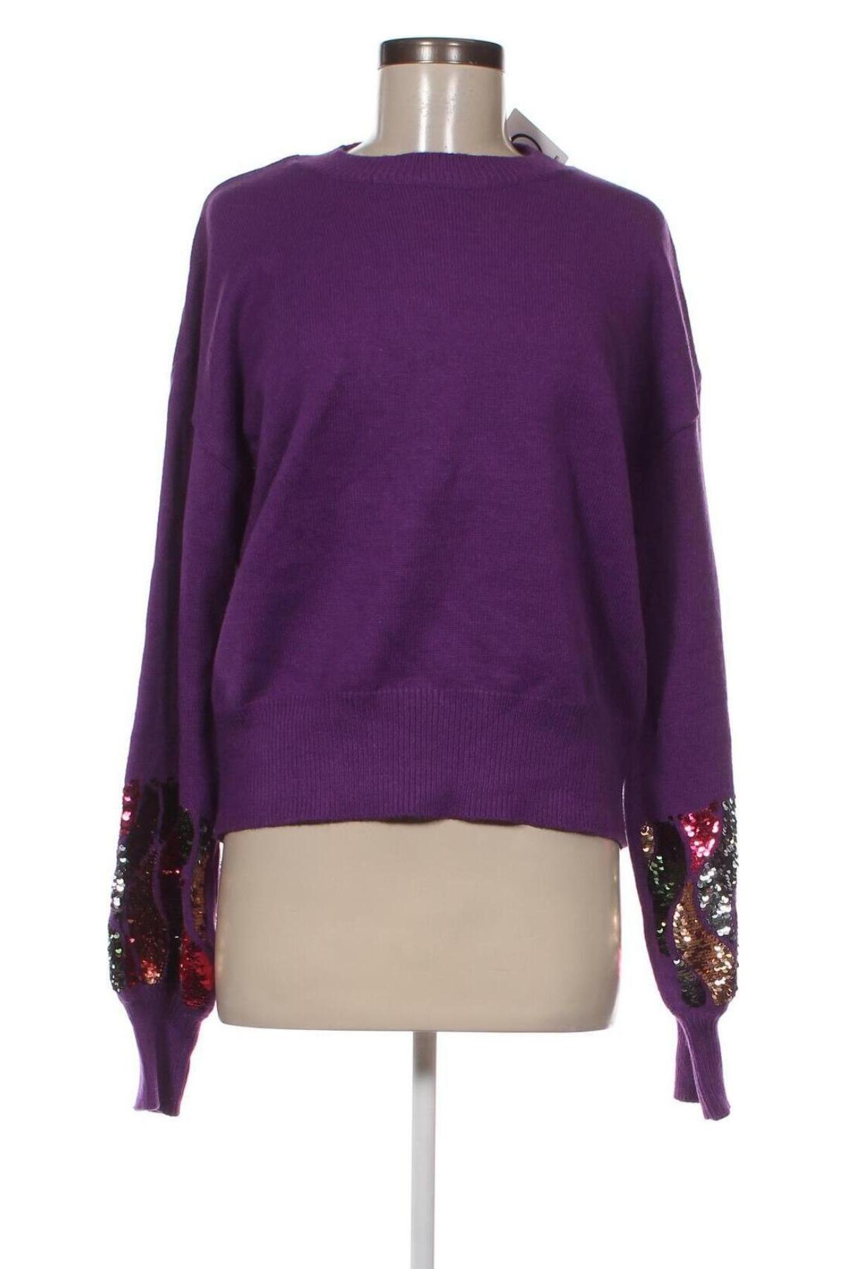 Дамски пуловер Faina, Размер XL, Цвят Лилав, Цена 26,40 лв.
