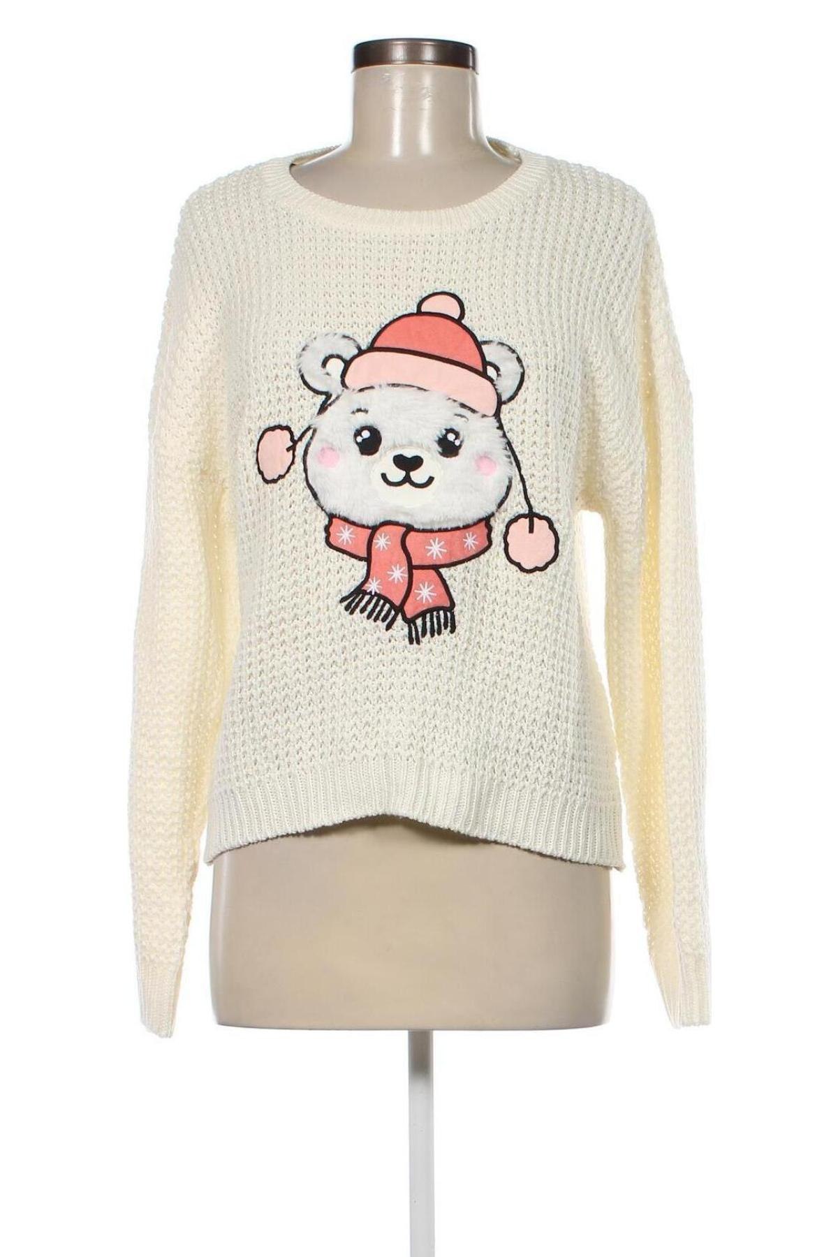 Дамски пуловер Fb Sister, Размер XL, Цвят Бял, Цена 13,05 лв.