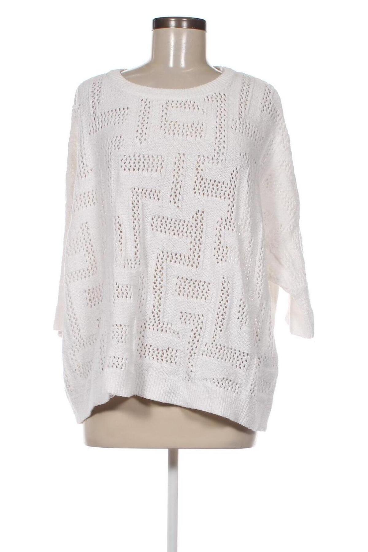 Γυναικείο πουλόβερ Gerry Weber, Μέγεθος XL, Χρώμα Λευκό, Τιμή 20,42 €