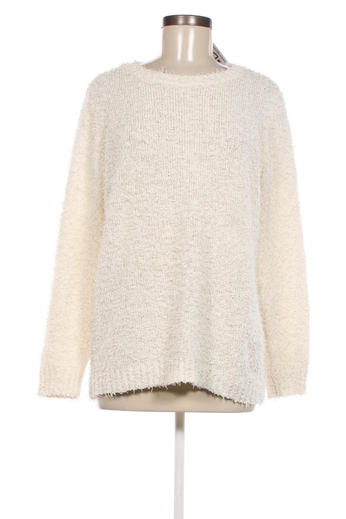 Damenpullover Gina Benotti, Größe L, Farbe Weiß, Preis 6,49 €