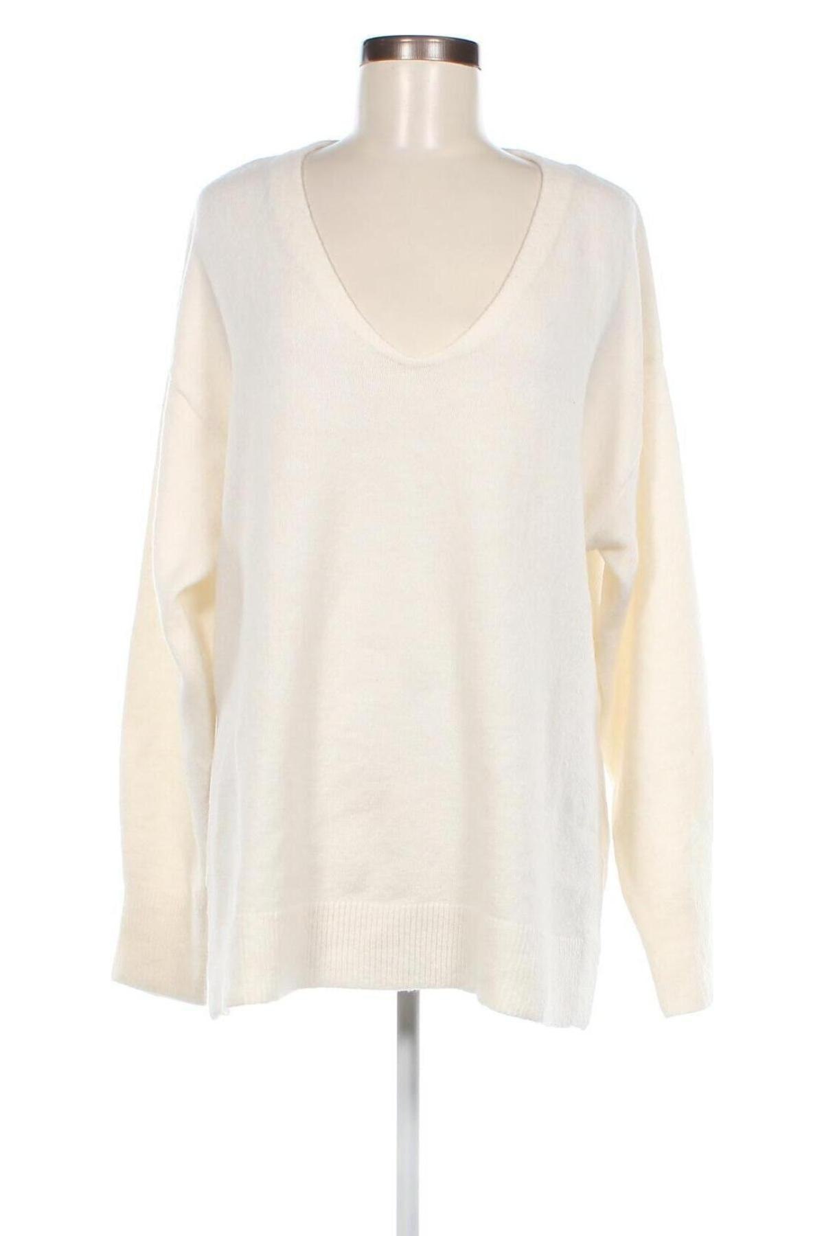 Дамски пуловер H&M, Размер L, Цвят Бял, Цена 7,25 лв.